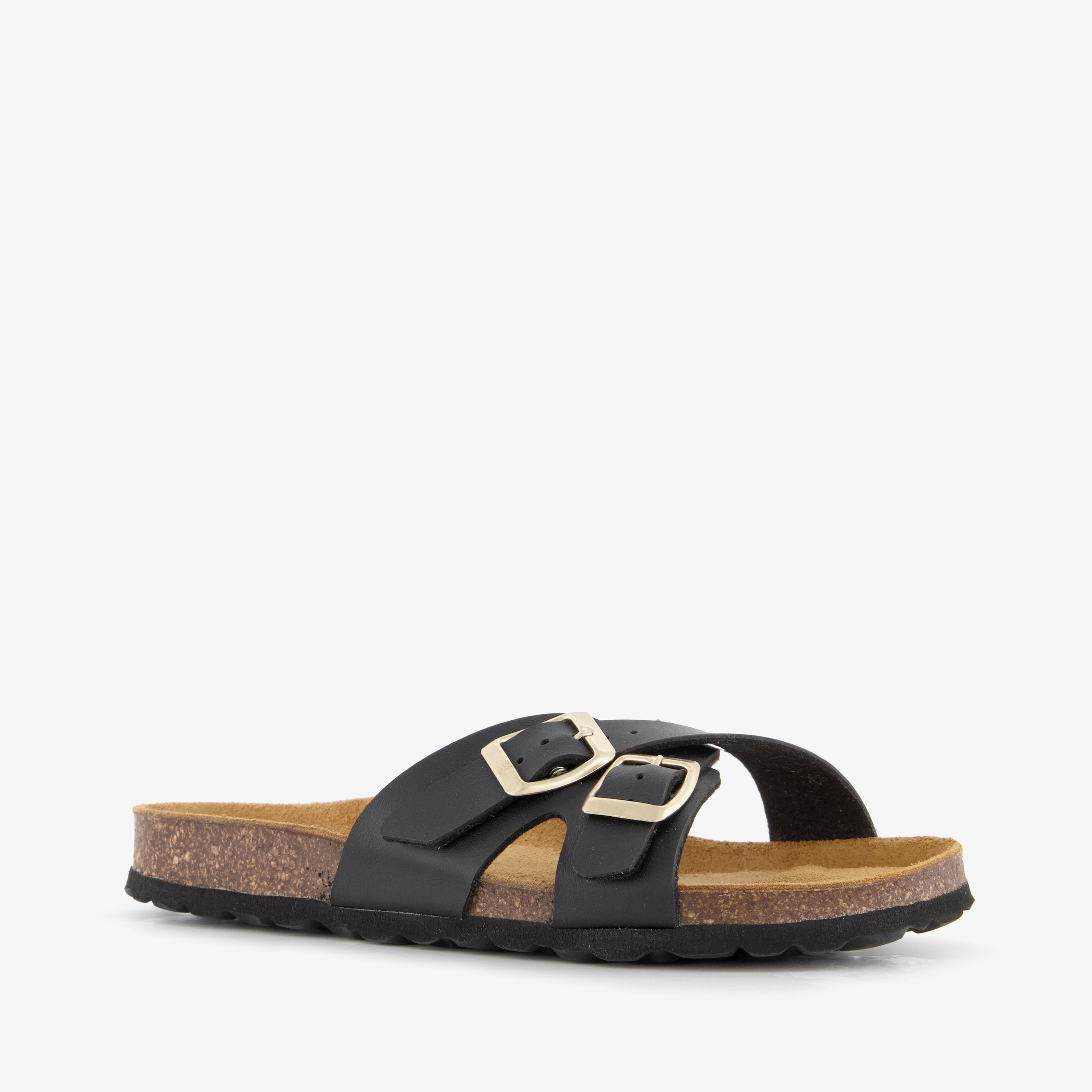 Hush Puppies dames bio slippers zwart