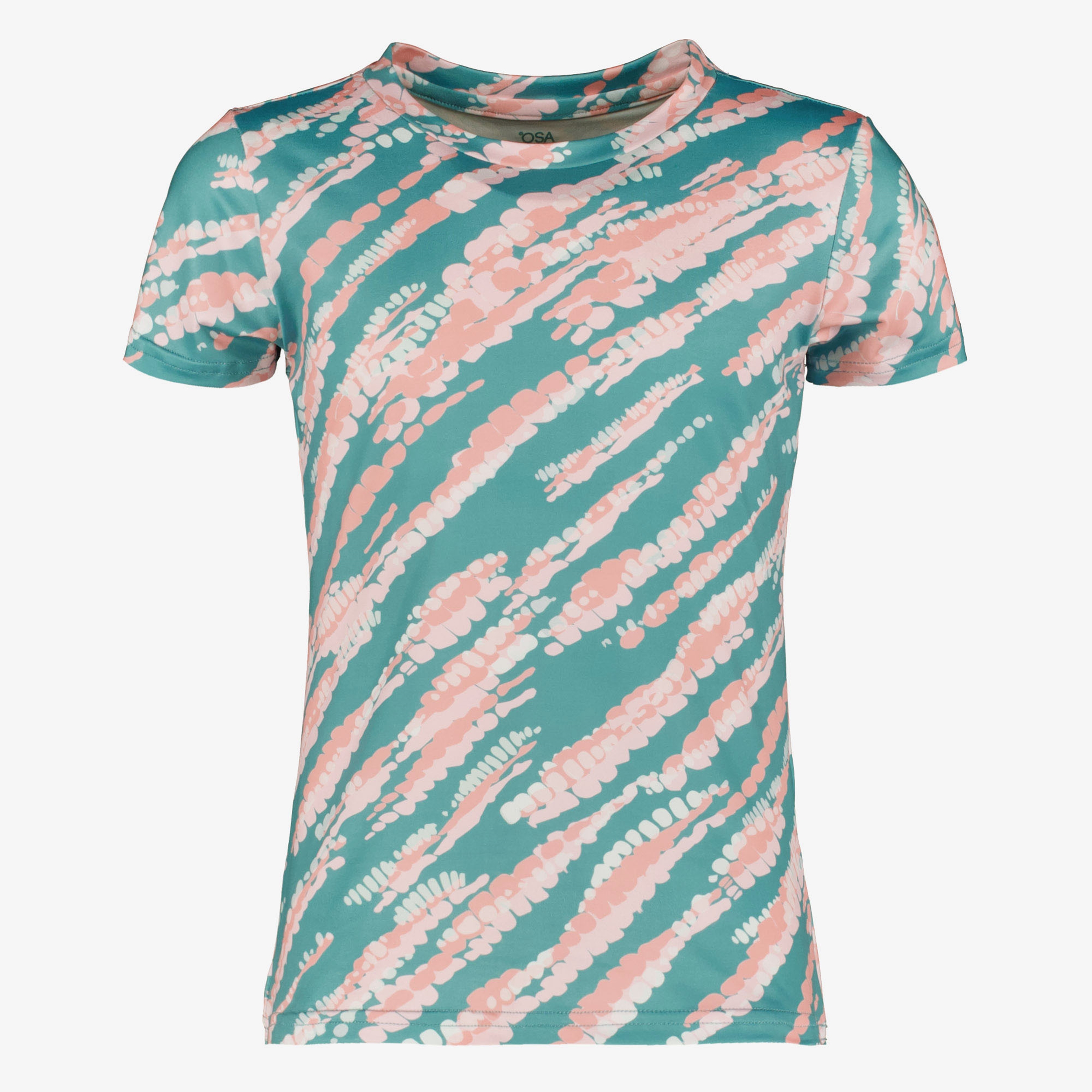Osaga Dry meisjes sport T-shirt print turquoise Osaga Dry meisjes sport T-shirt print turquoise