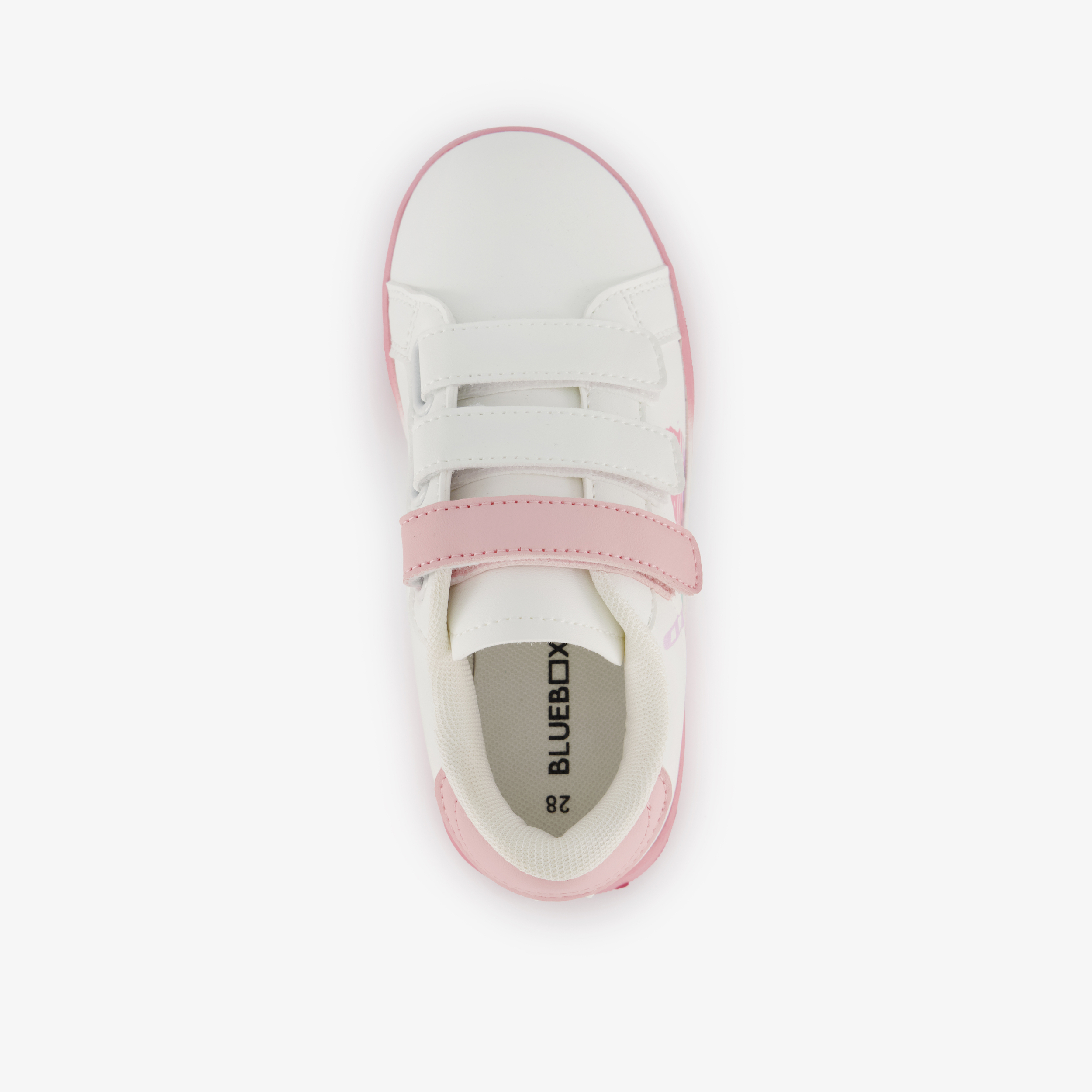Blue Box meisjes sneakers met drinkbekers wit roze – foto 4