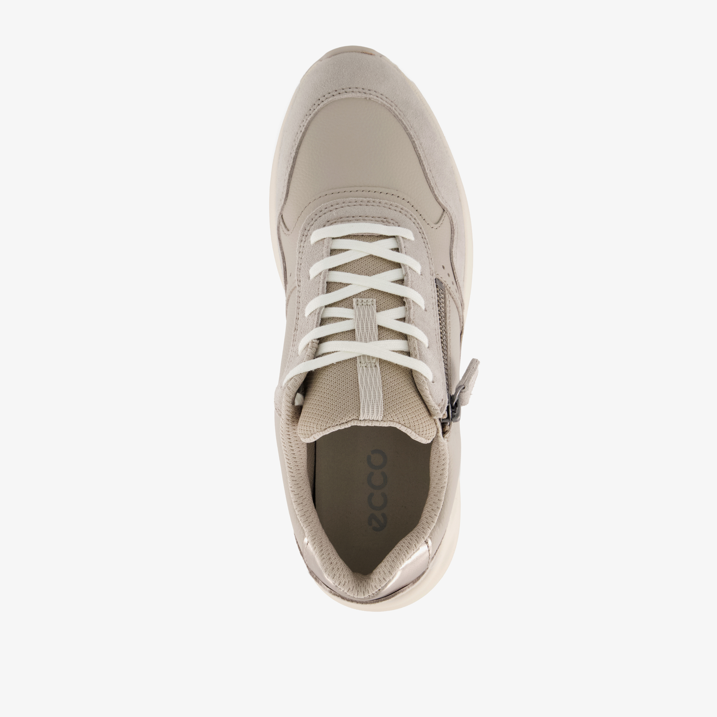 ECCO leren dames sneakers beige – foto 4