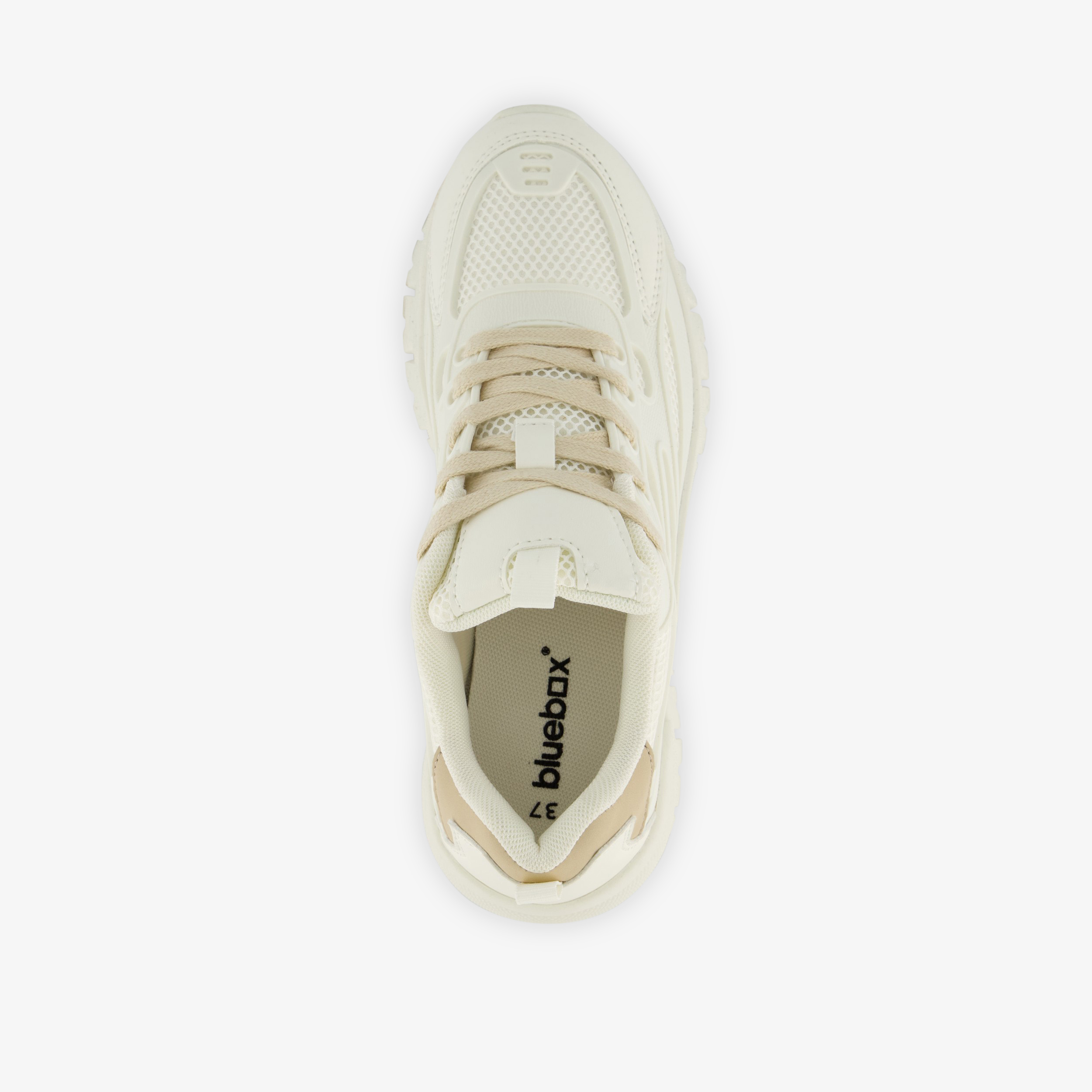 Blue Box dames dad sneakers wit beige – foto 4