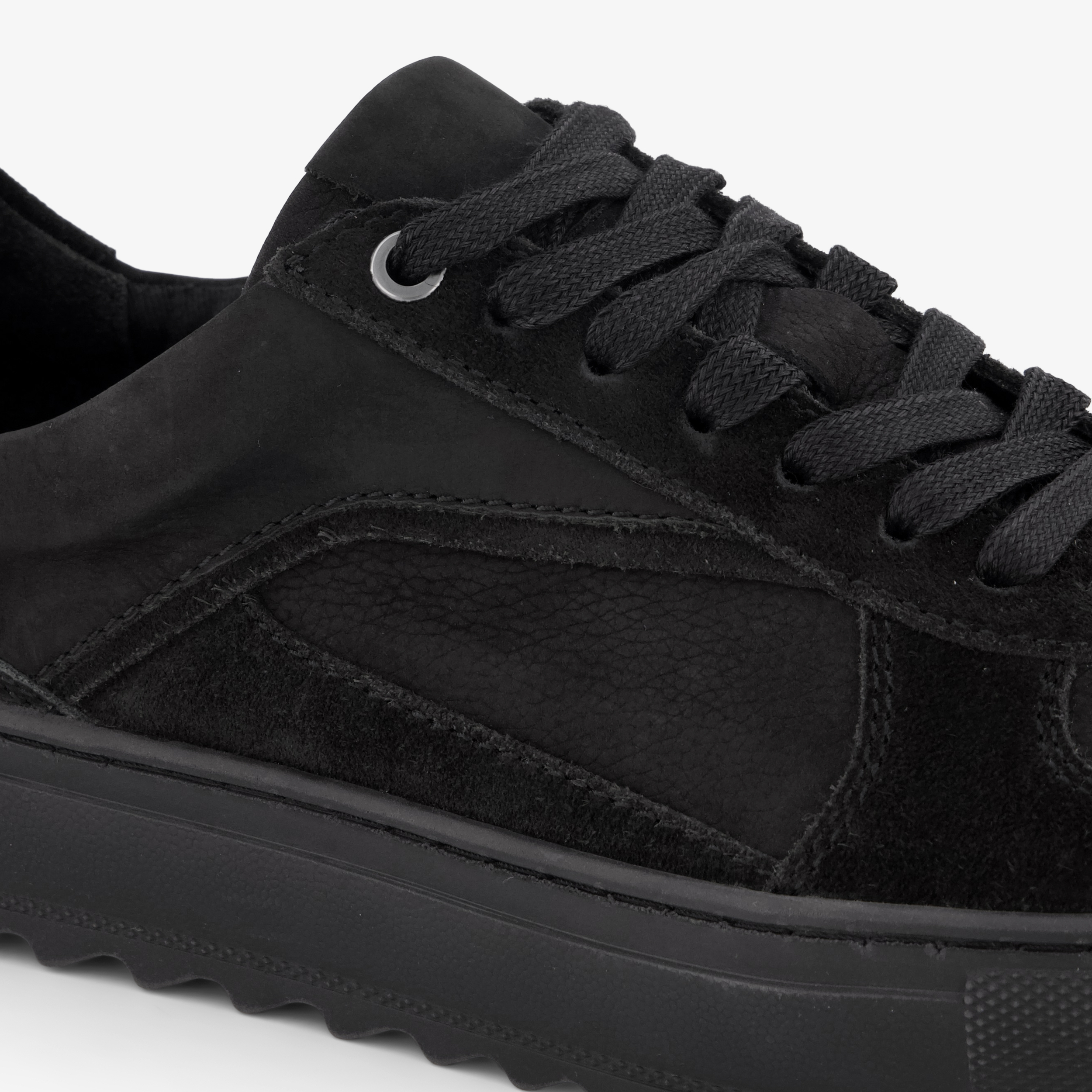 Van Beer suède heren sneakers zwart – foto 5