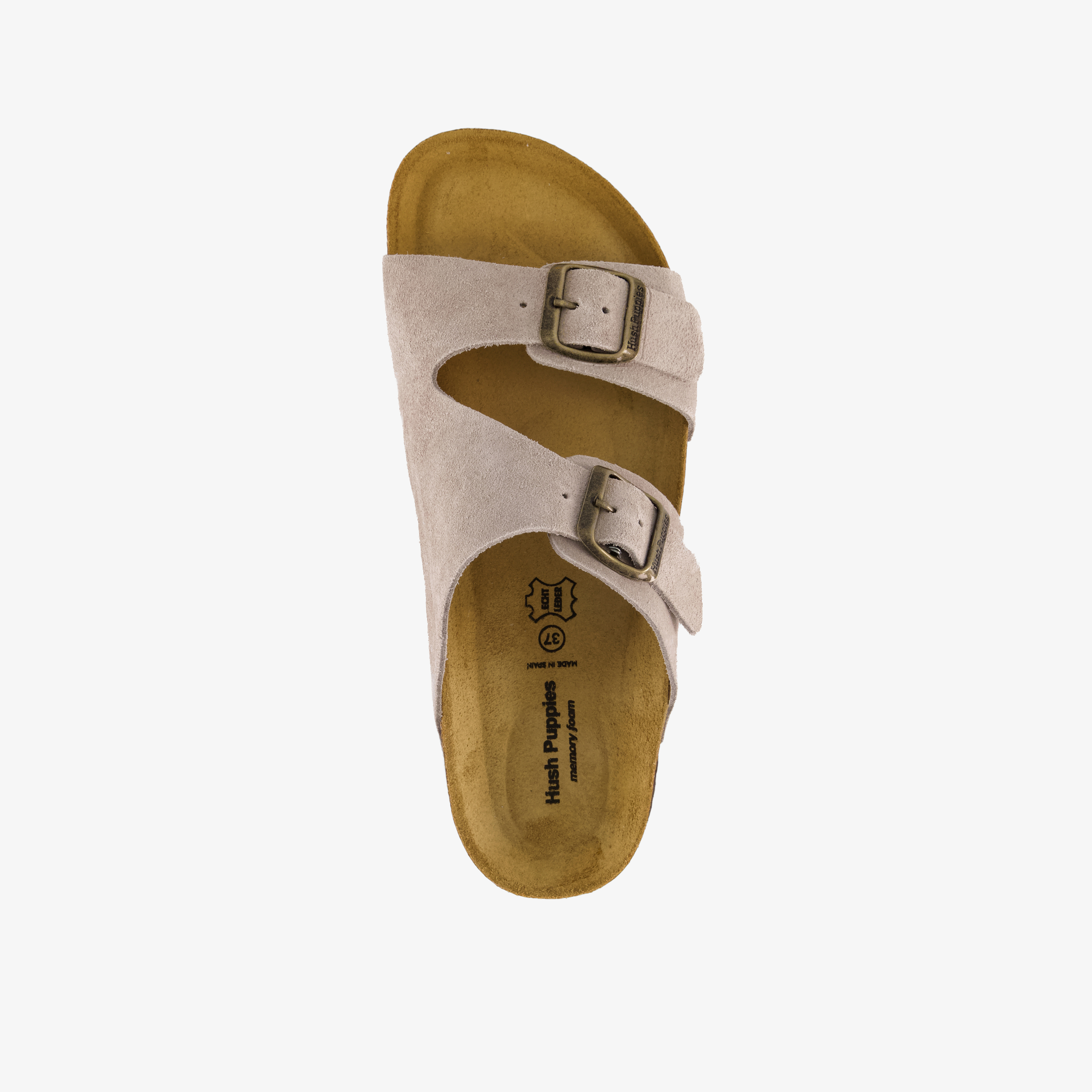 Hush Puppies suède dames bio slippers beige – foto 4