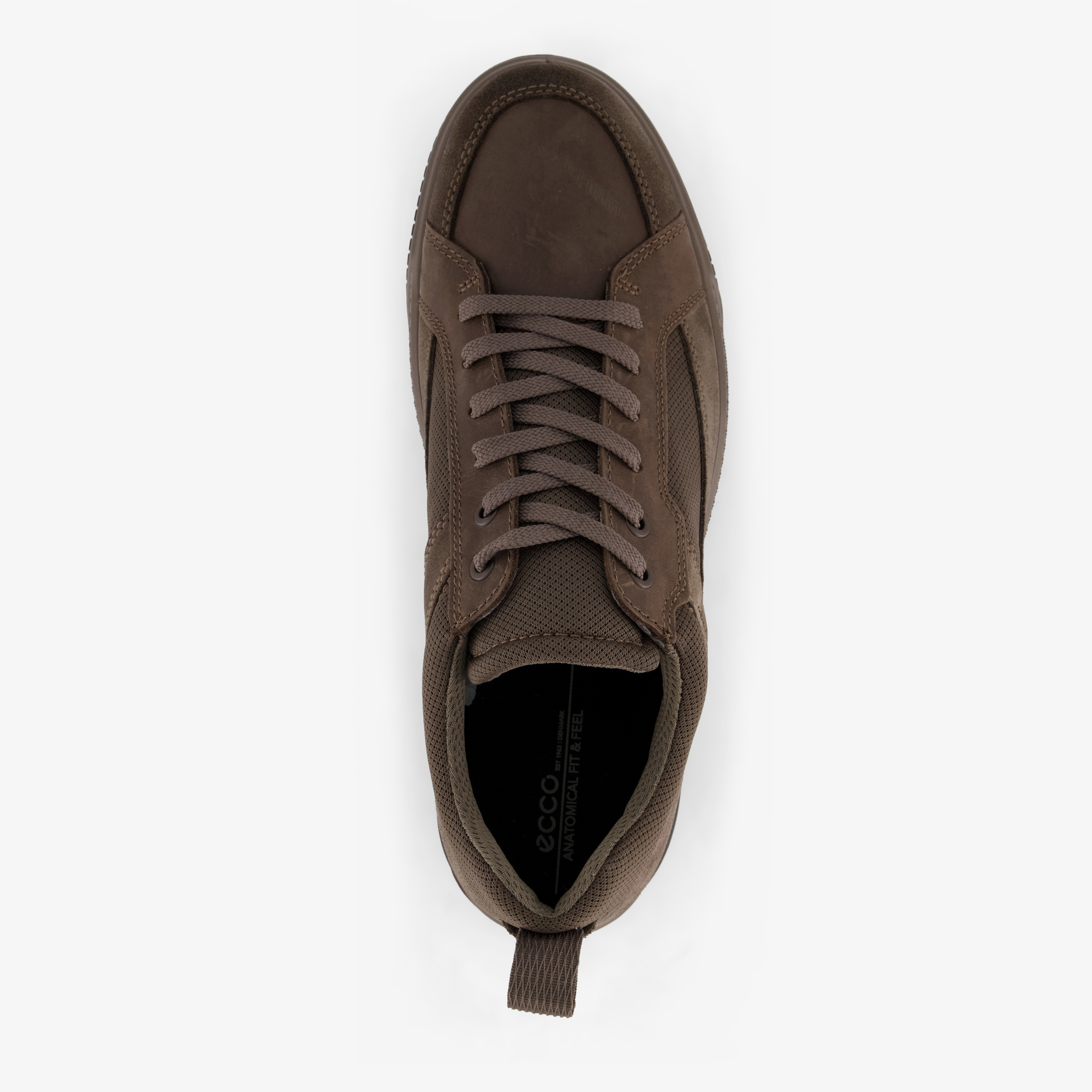ECCO Bypath Tred suède heren veterschoenen bruin sneakers – foto 4