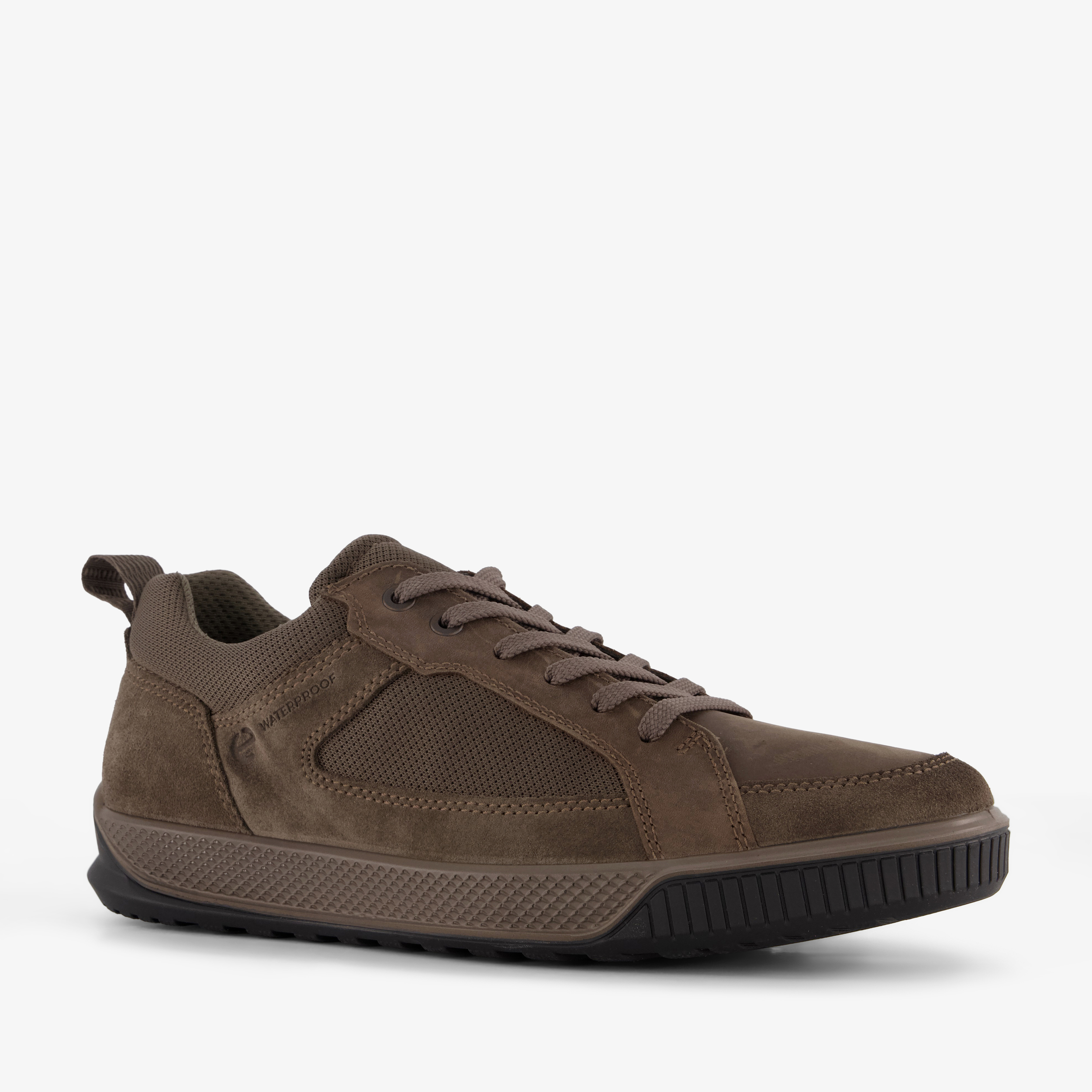 ECCO Bypath Tred suède heren veterschoenen bruin sneakers