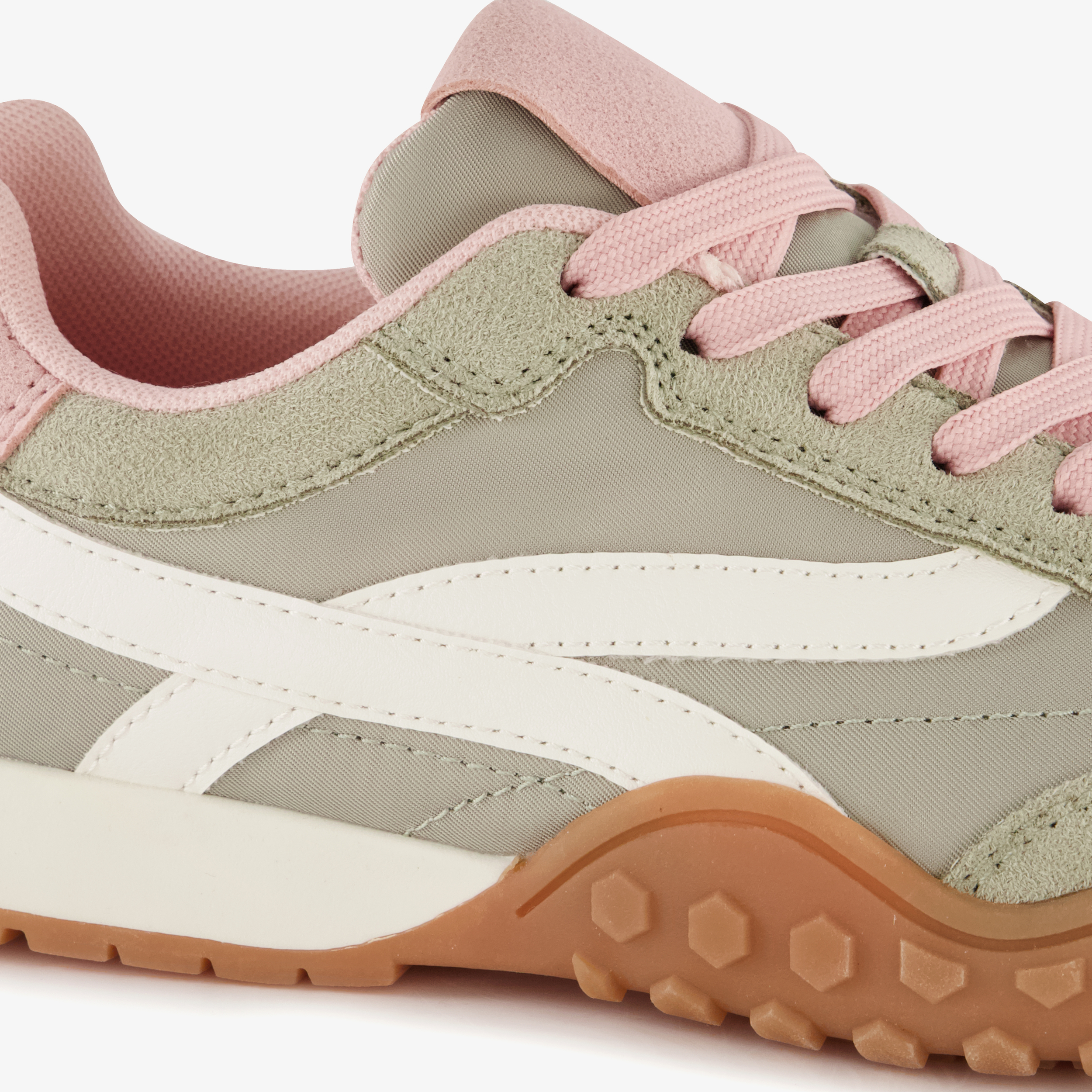 Blue Box dames sneakers groen roze – foto 5
