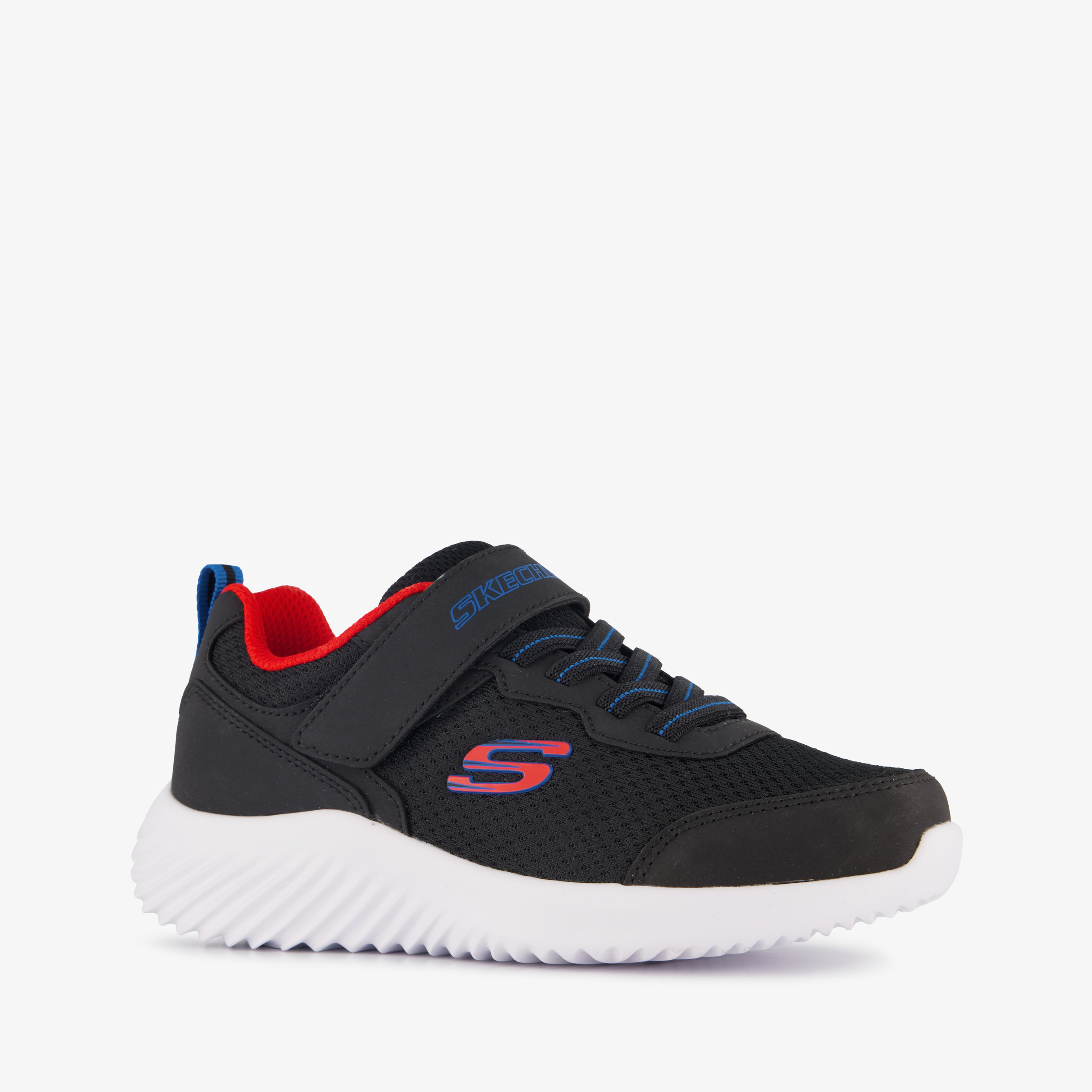 Skechers Bounder kinder sneakers zwart rood