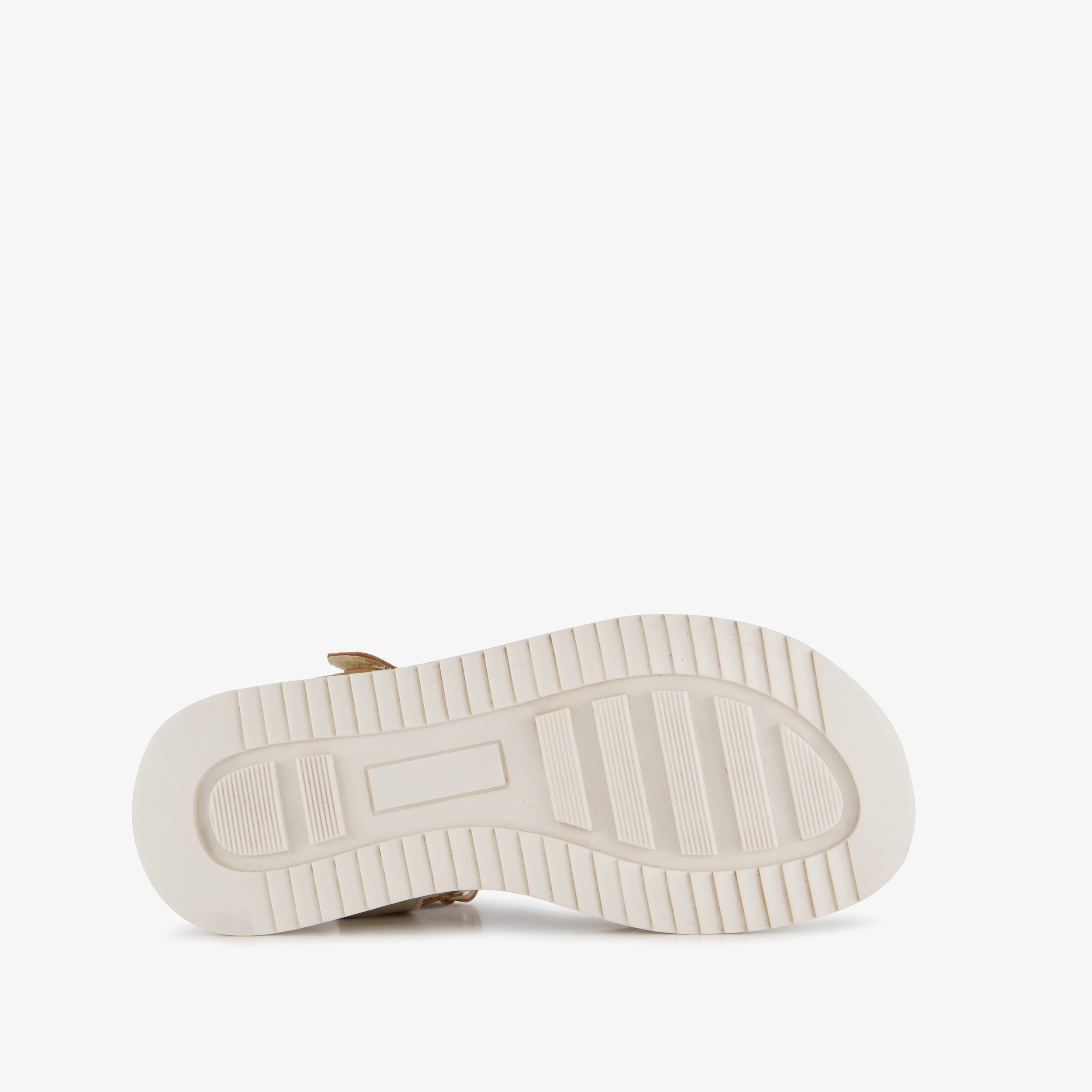 Groot leren meisjes sandalen champagne goud – foto 3