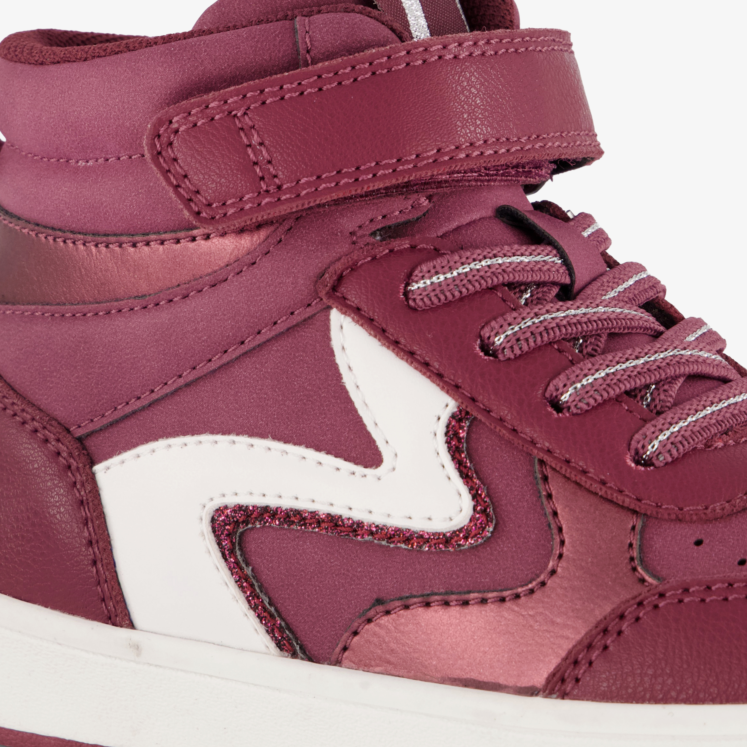 Blue Box hoge meisjes sneakers rood wit – foto 5