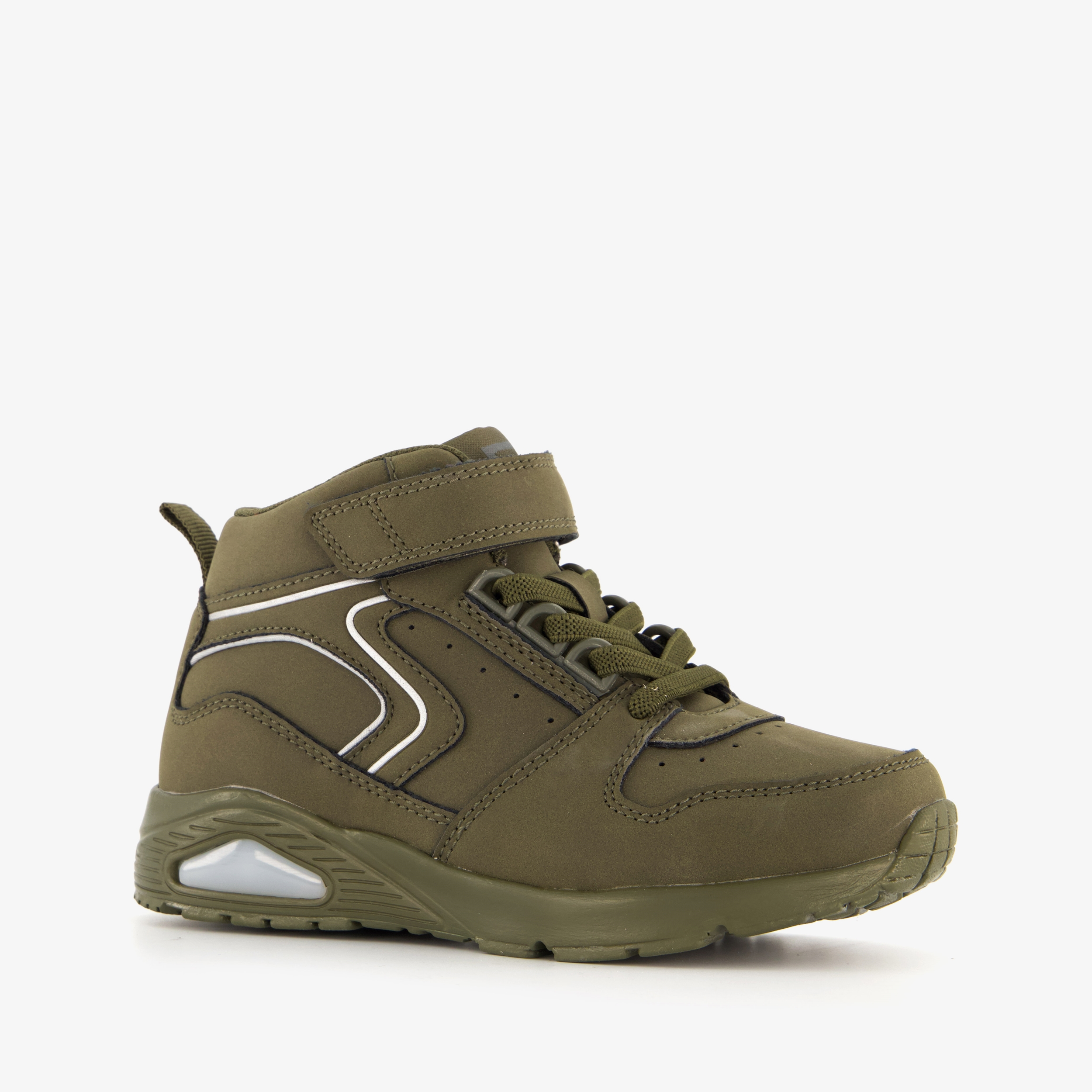 Blue Box hoge jongens sneakers donkergroen