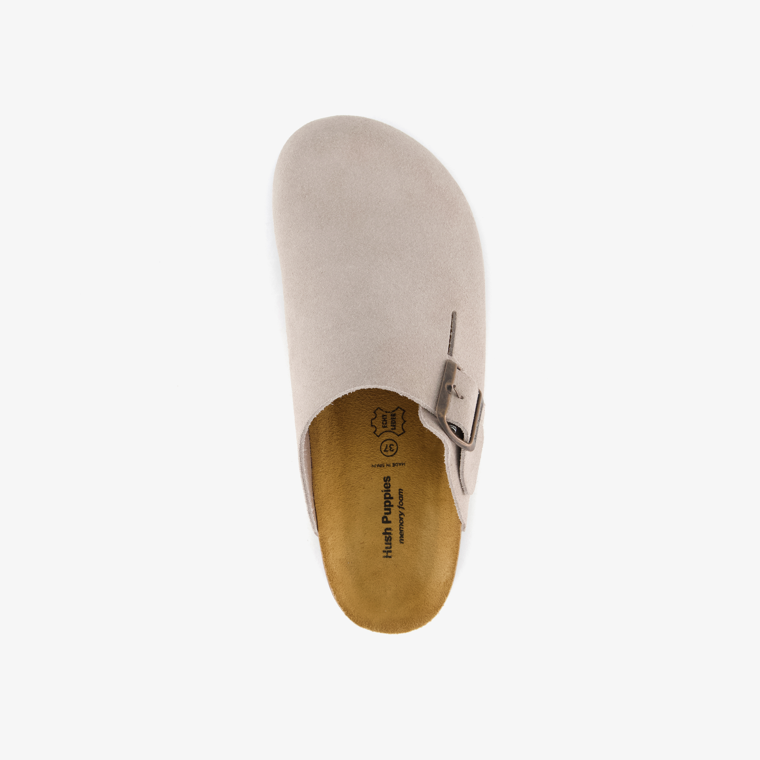 Hush Puppies suède dames clogs beige slippers – foto 4