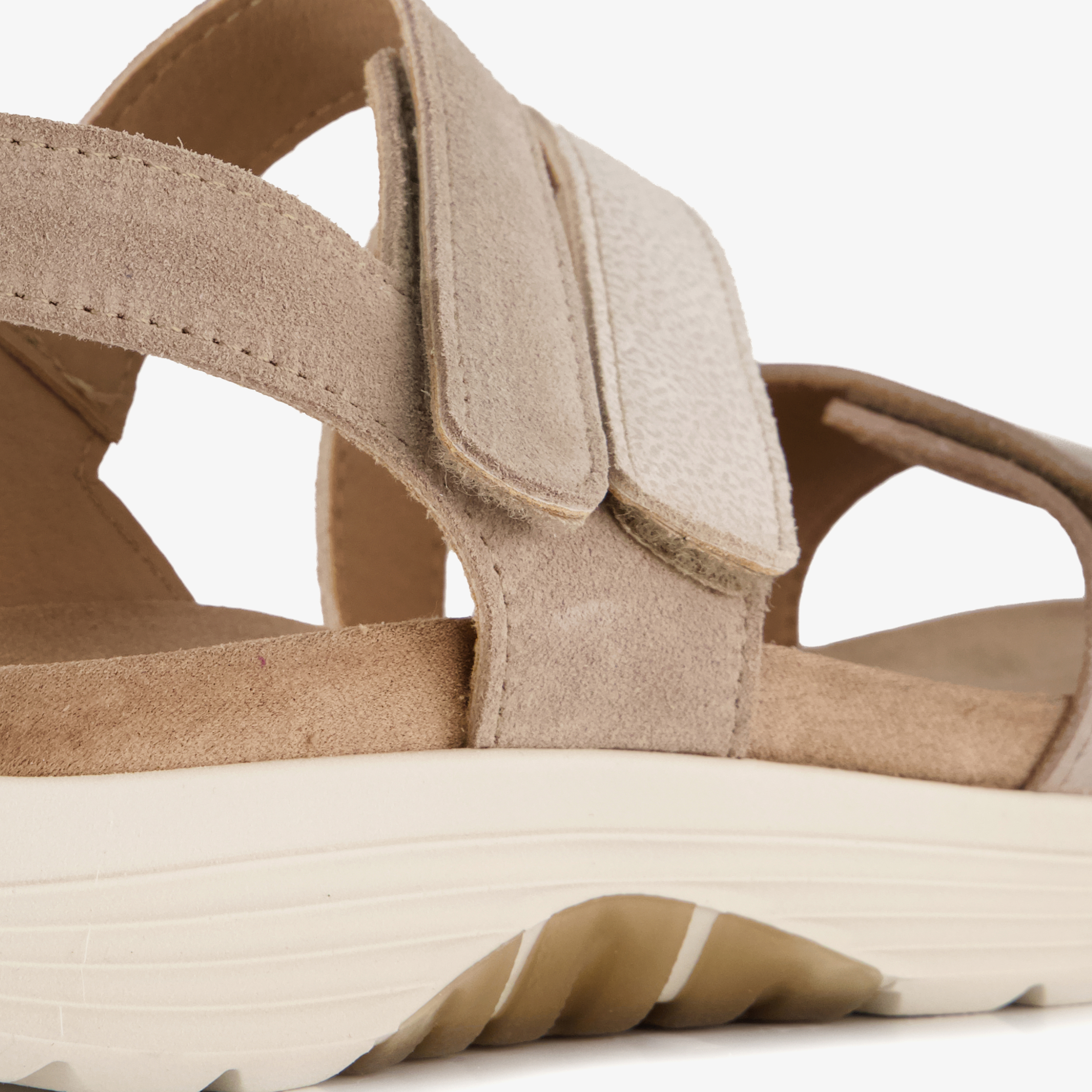 Hush Puppies leren dames sandalen beige – foto 5