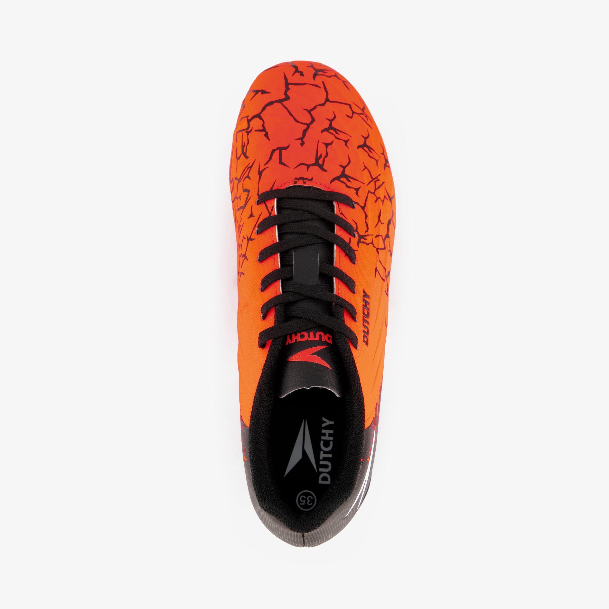 Dutchy FG kinder voetbalschoenen oranje zwart meisjes veldschoenen – foto 4
