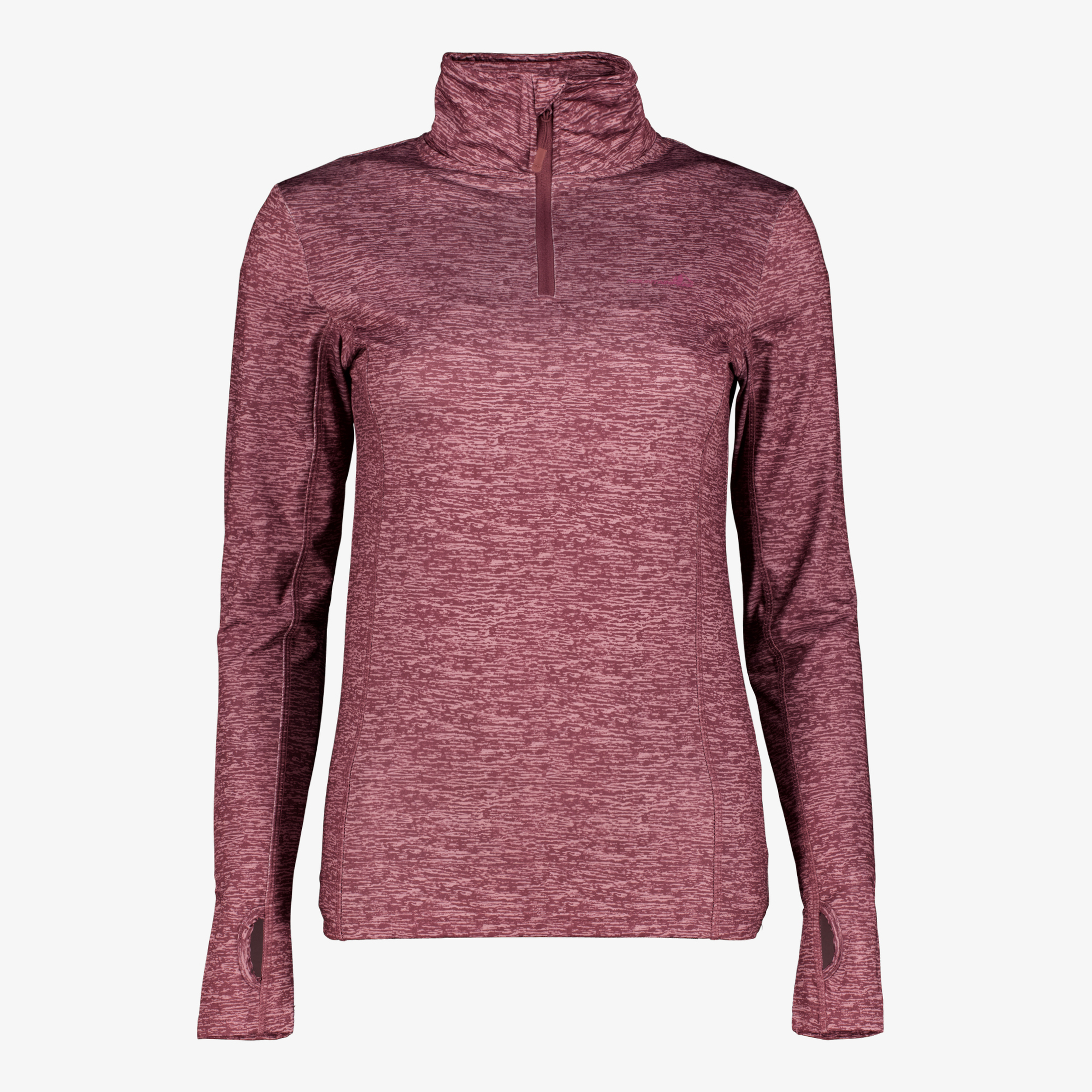 Mountain Peak dames skipully met rits roze ski-pullies