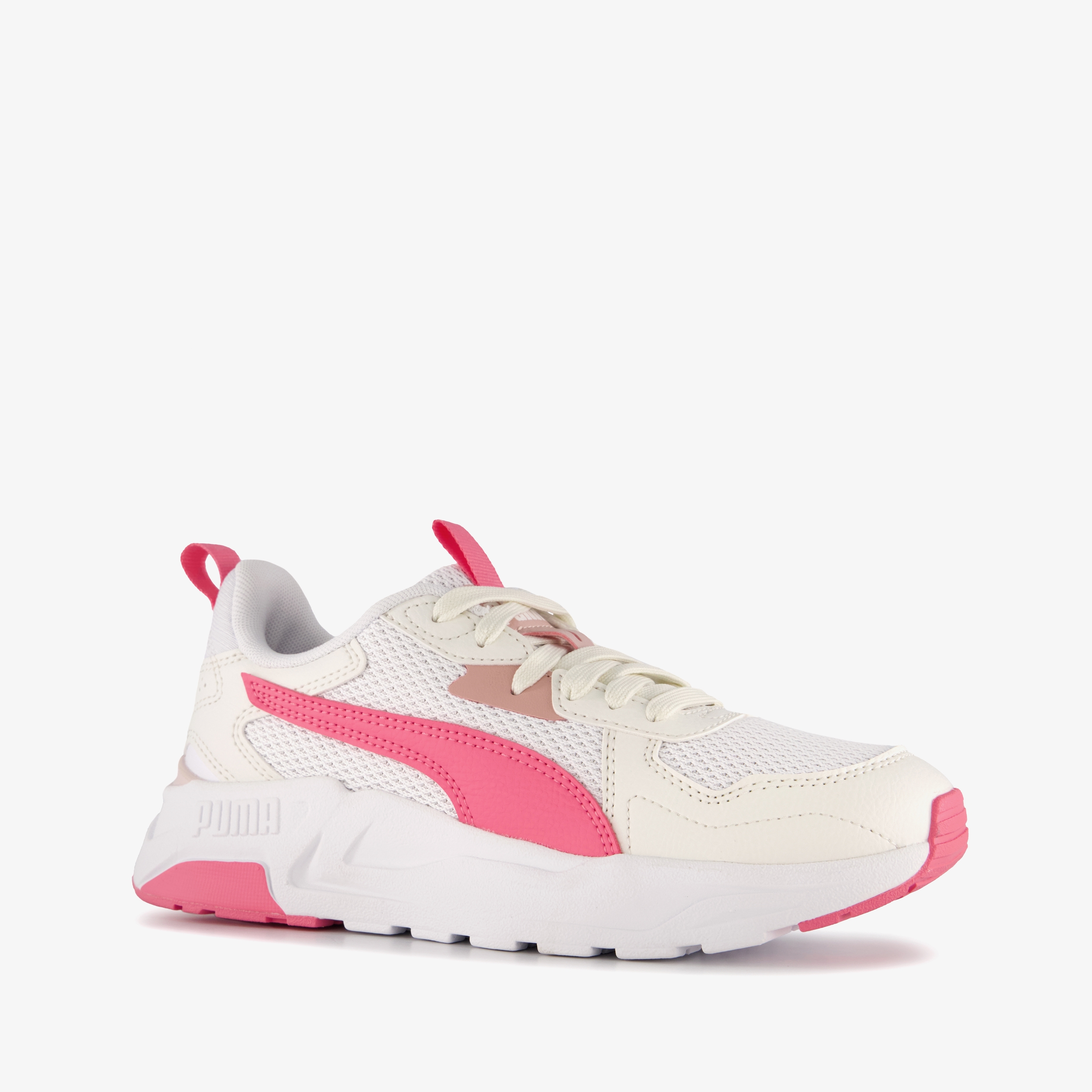 Puma Trinity Lite meisjes sneakers wit roze