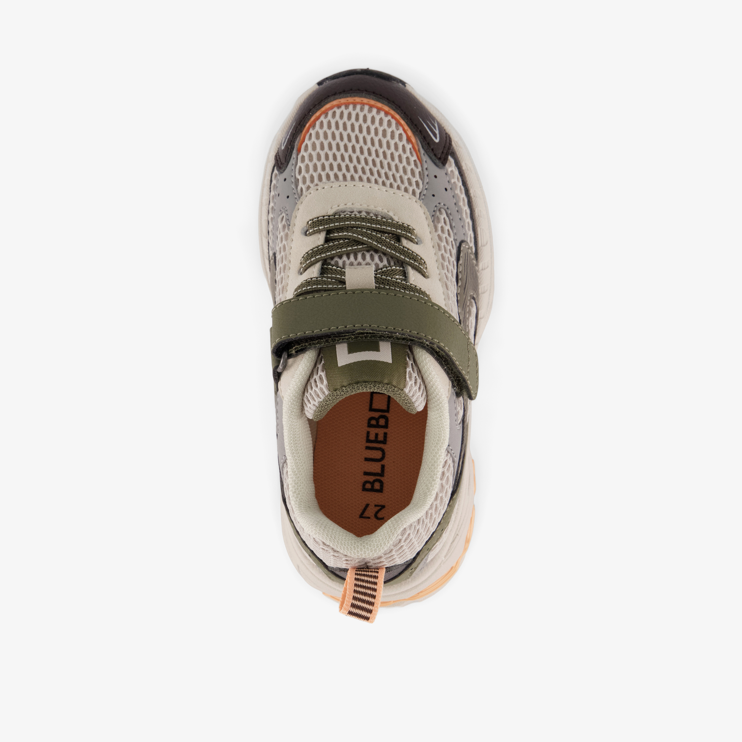Blue Box jongens dad sneakers beige groen – foto 4