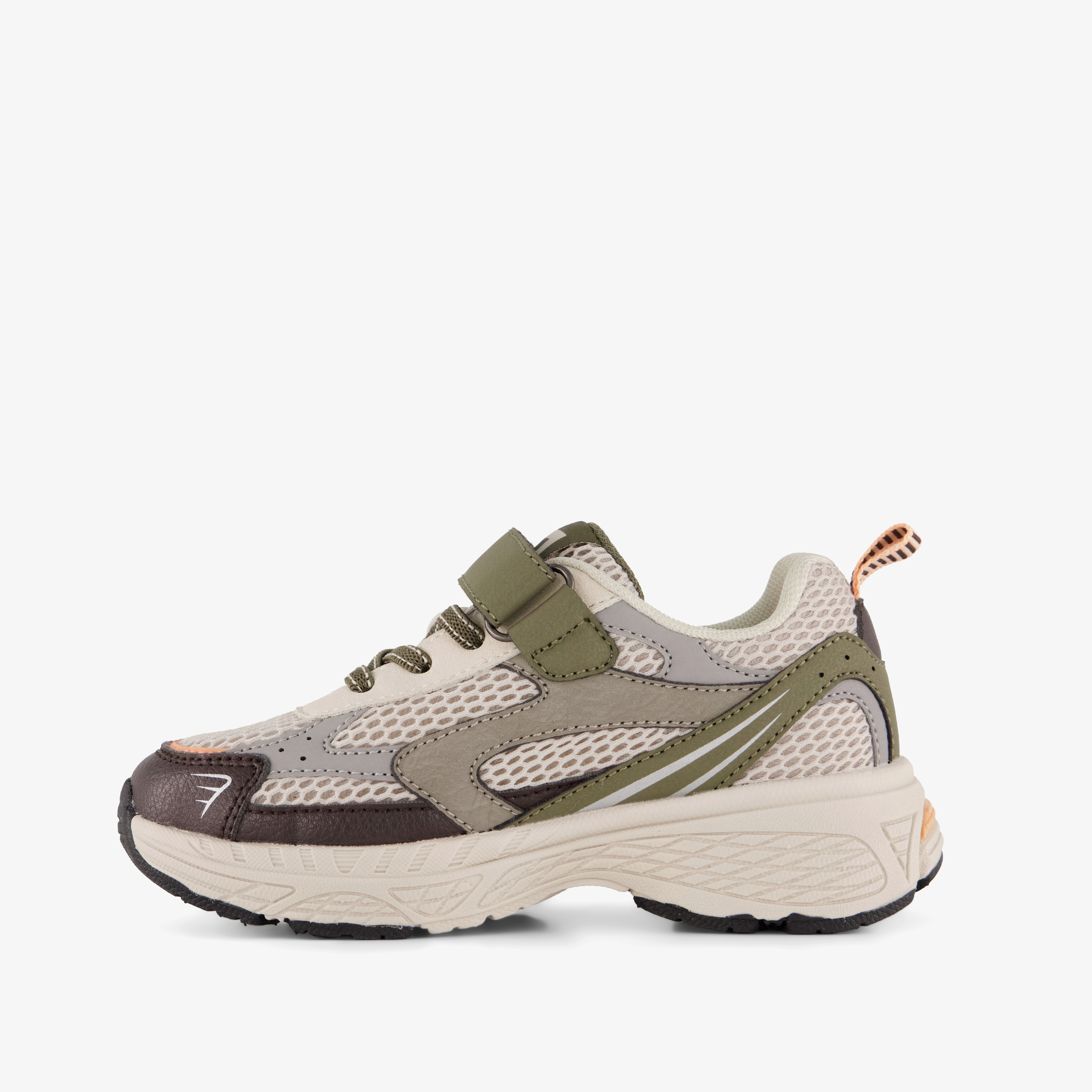 Blue Box jongens dad sneakers beige groen