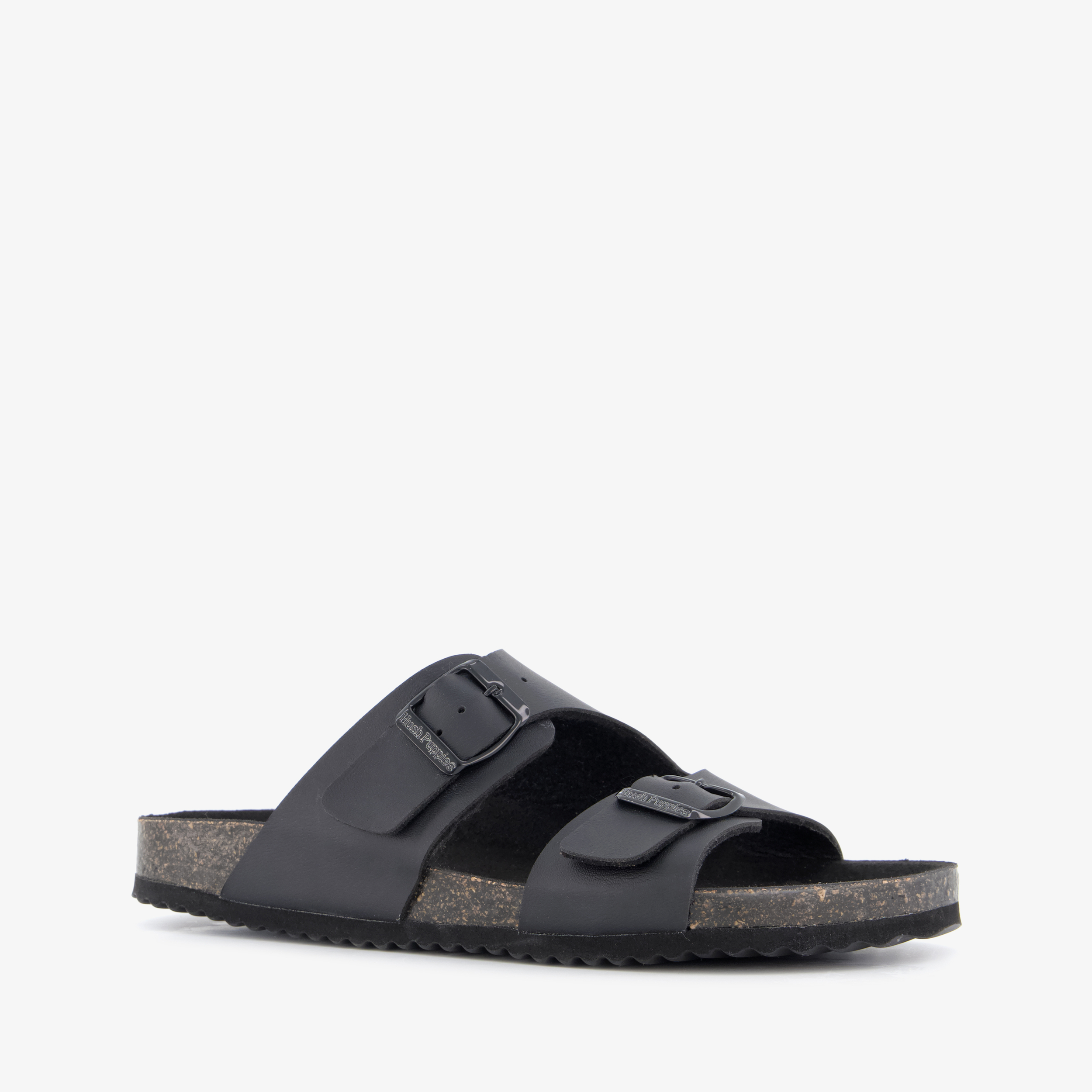 Hush Puppies dames bio slippers zwart