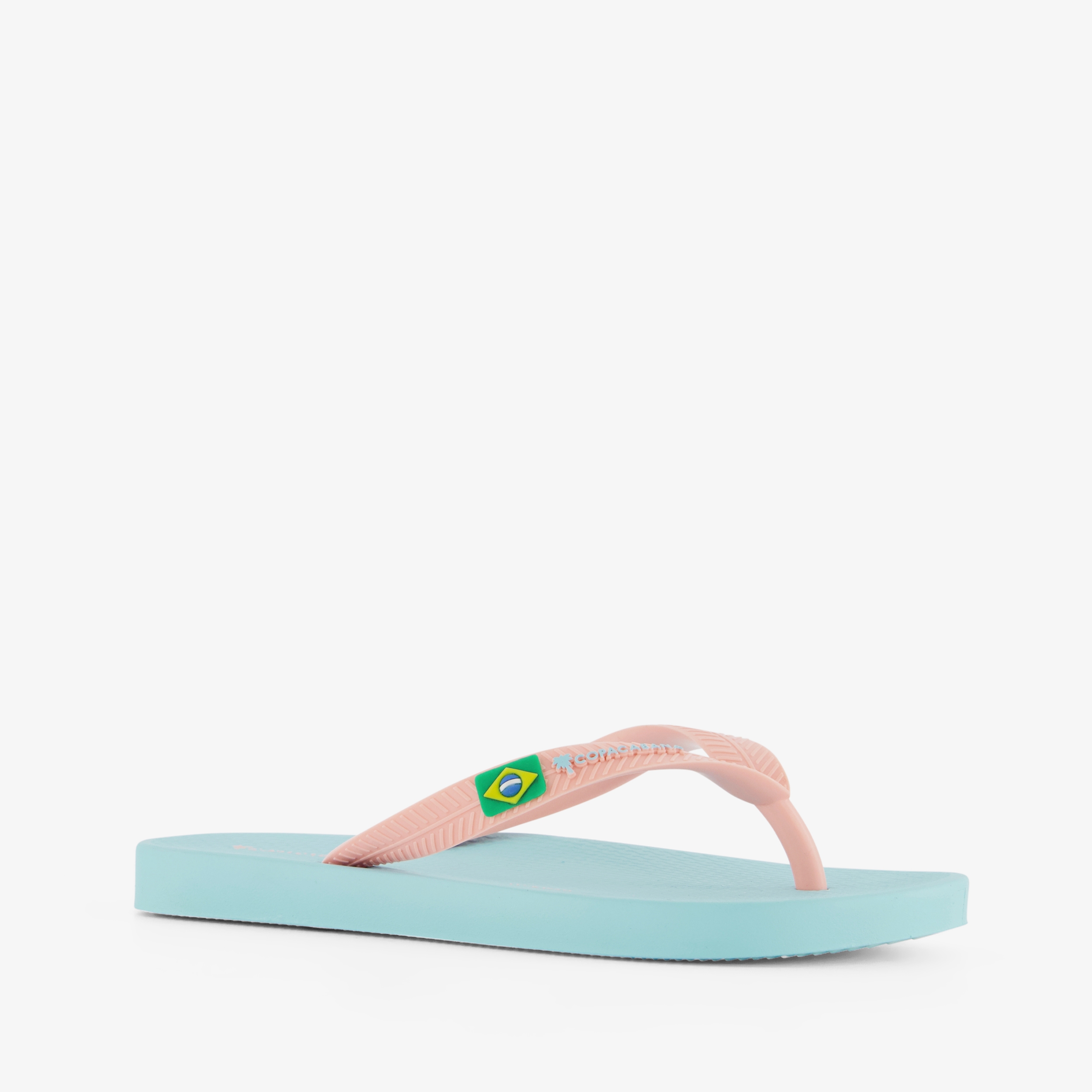 Copacabana meisjes teenslippers blauw roze