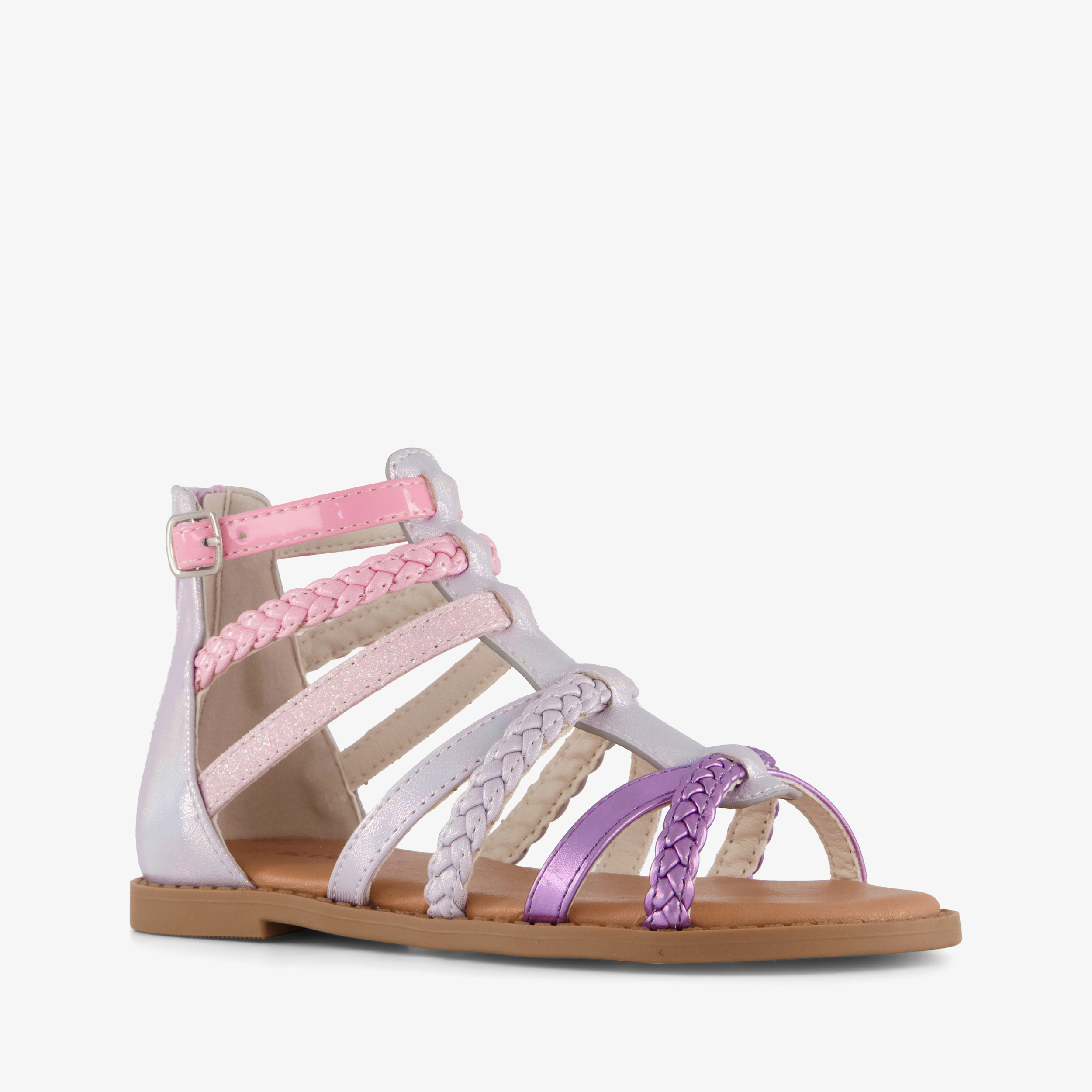 Blue Box meisjes sandalen metallic roze paars