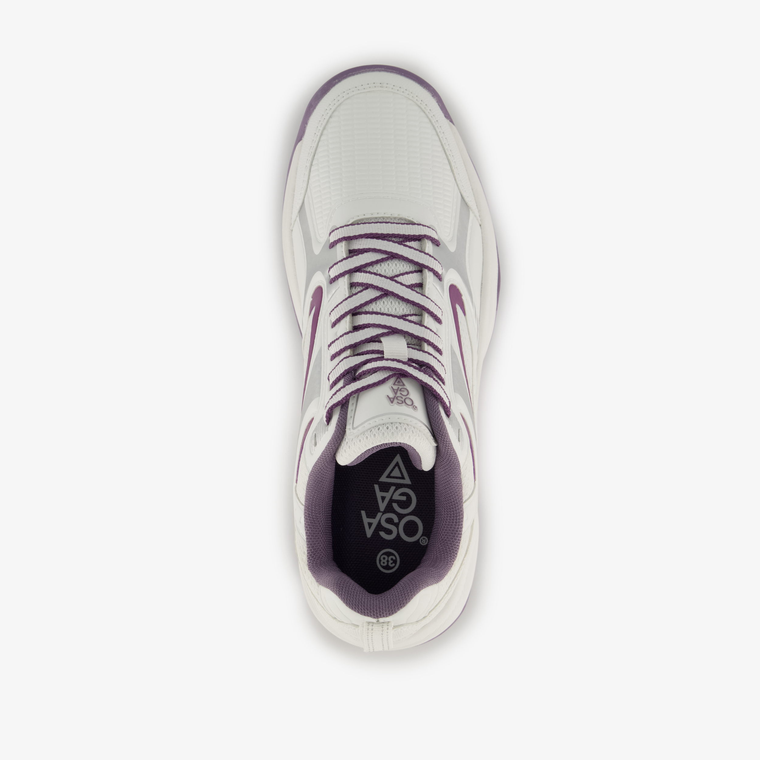 Osaga dames padelschoenen wit paars – foto 4