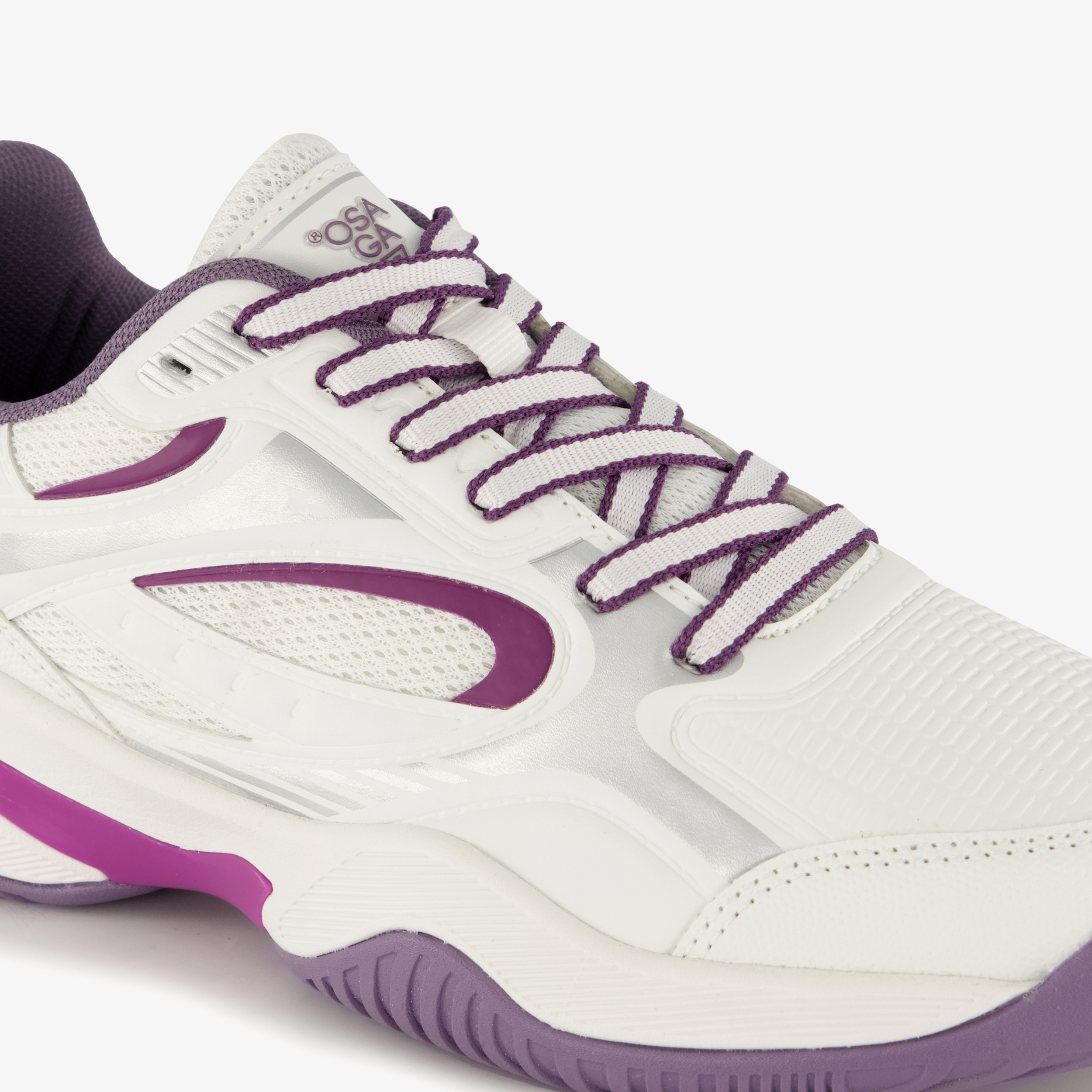 Osaga dames padelschoenen wit paars – foto 5