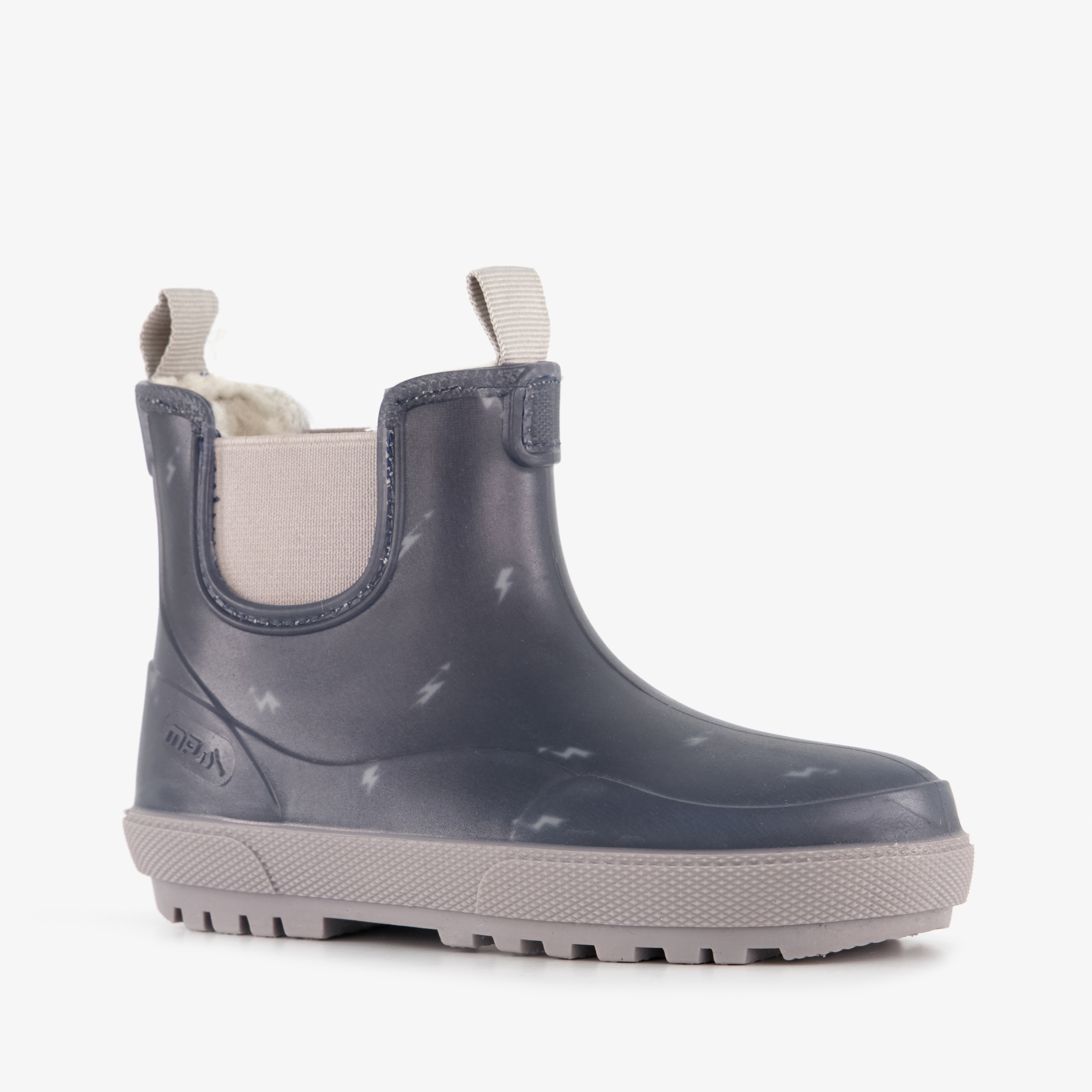 Mountain Peak korte kinder regenlaarzen gevoerd blauw