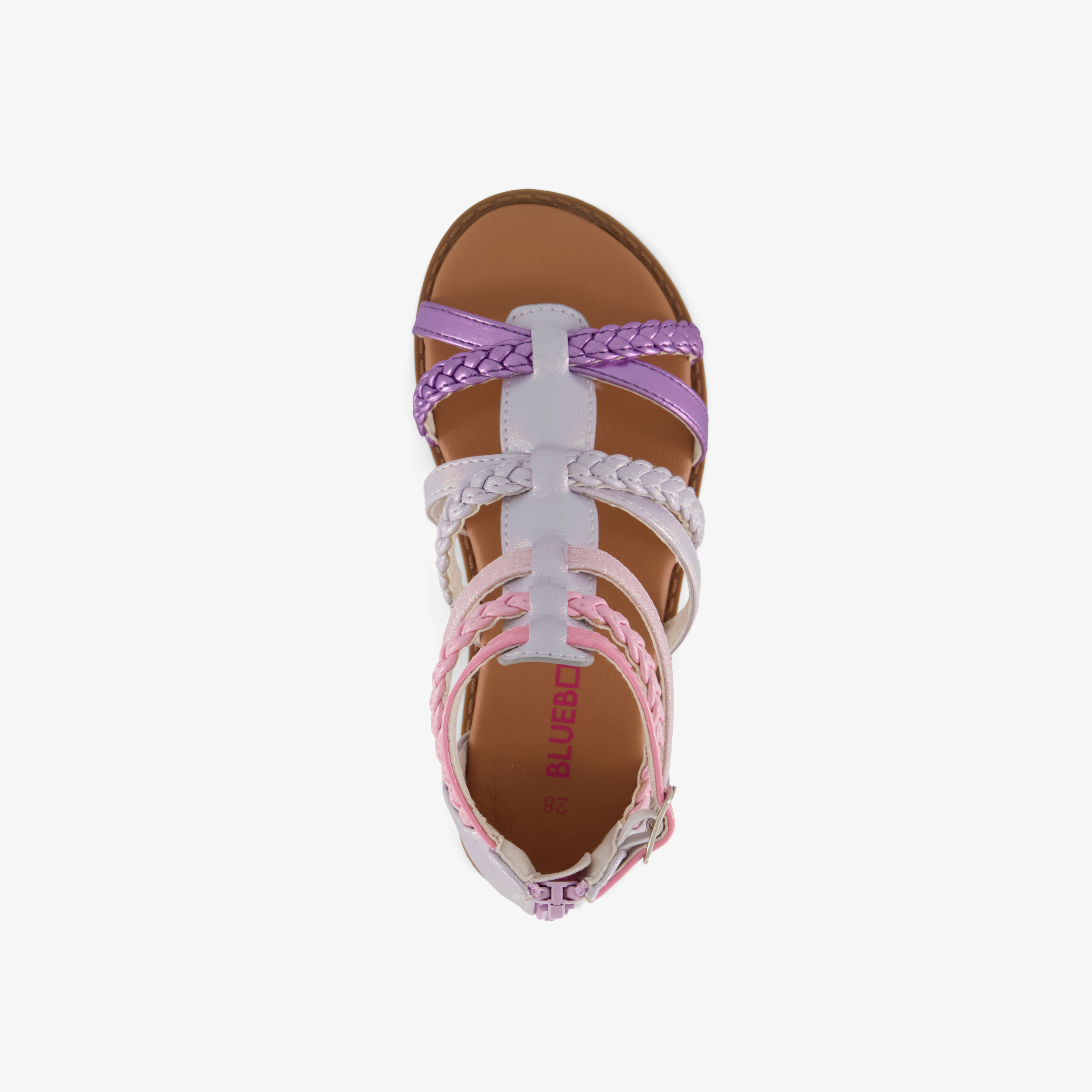 Blue Box meisjes sandalen metallic roze paars – foto 4