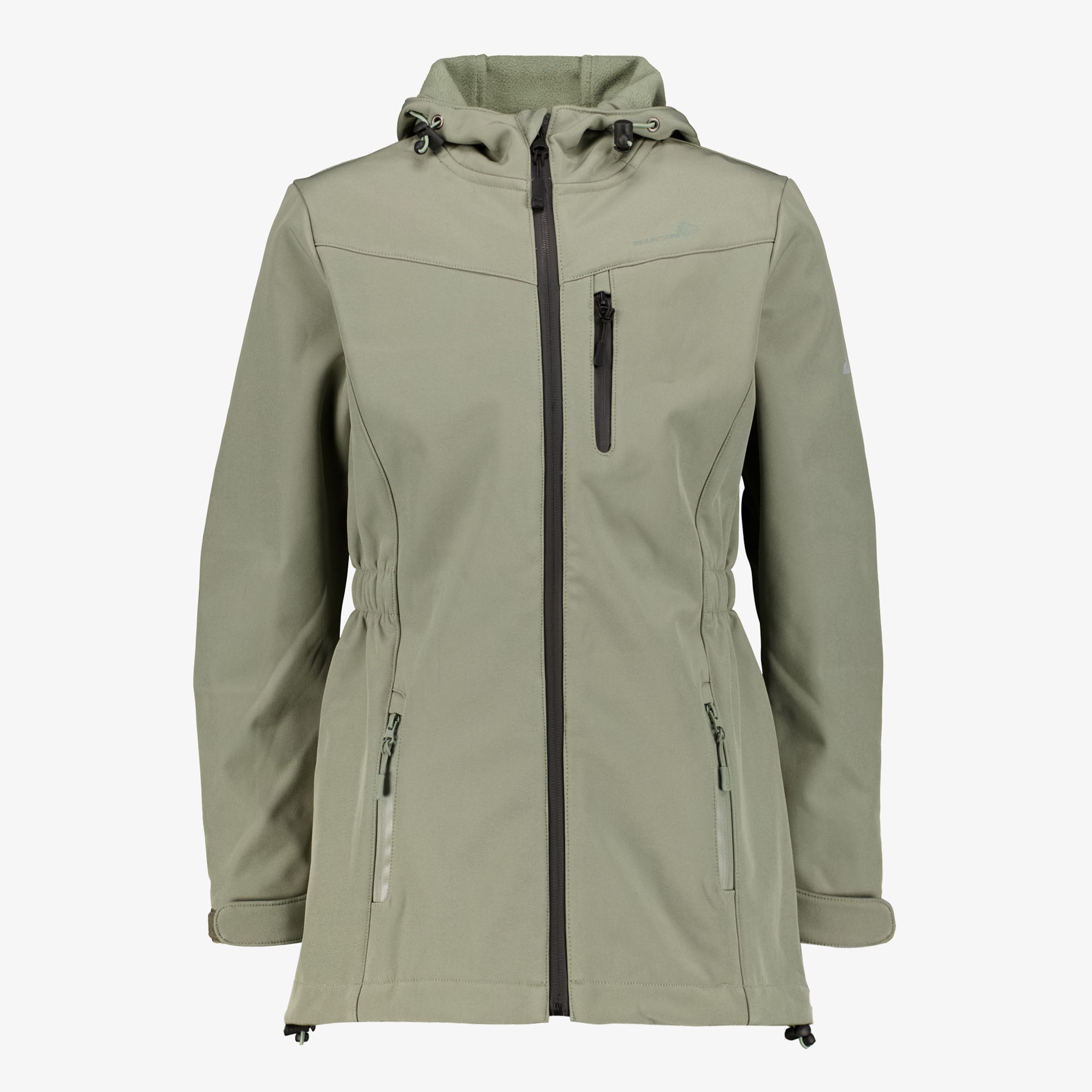 Mountain Peak meisjes softshell parka jas groen