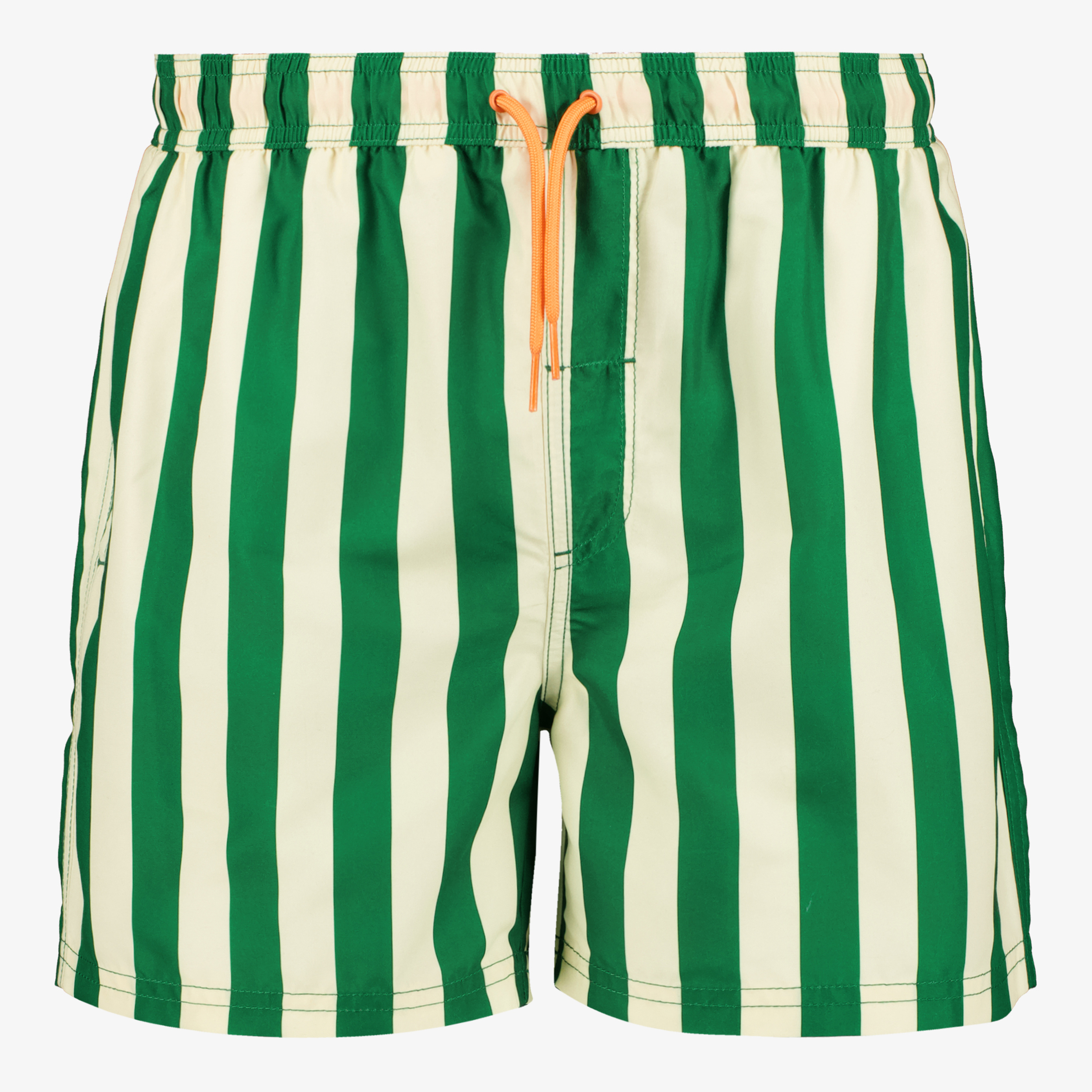 Osaga gestreepte heren zwemshort groen beige badmode