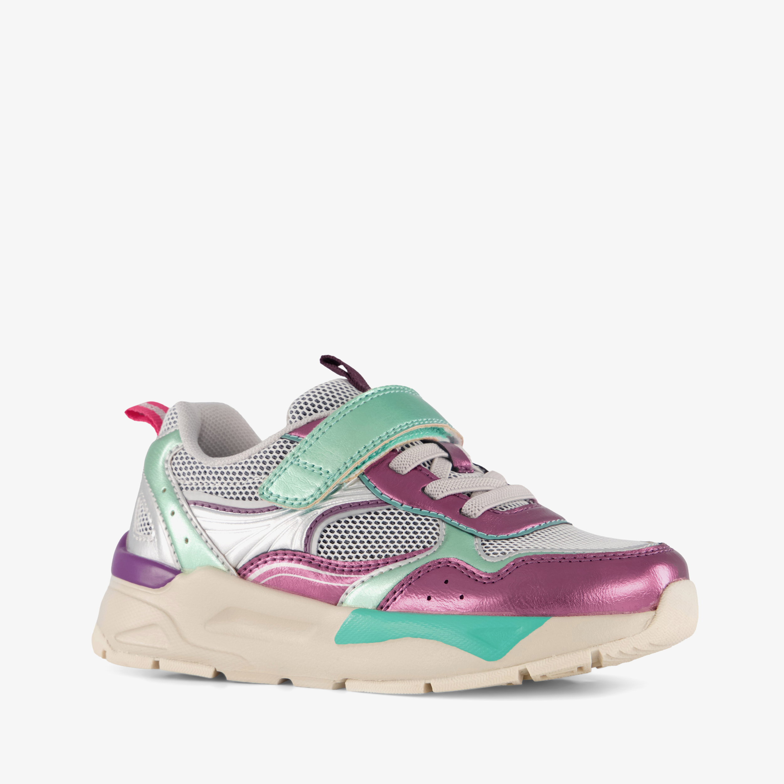 Blue Box meisjes metallic sneakers multicolor