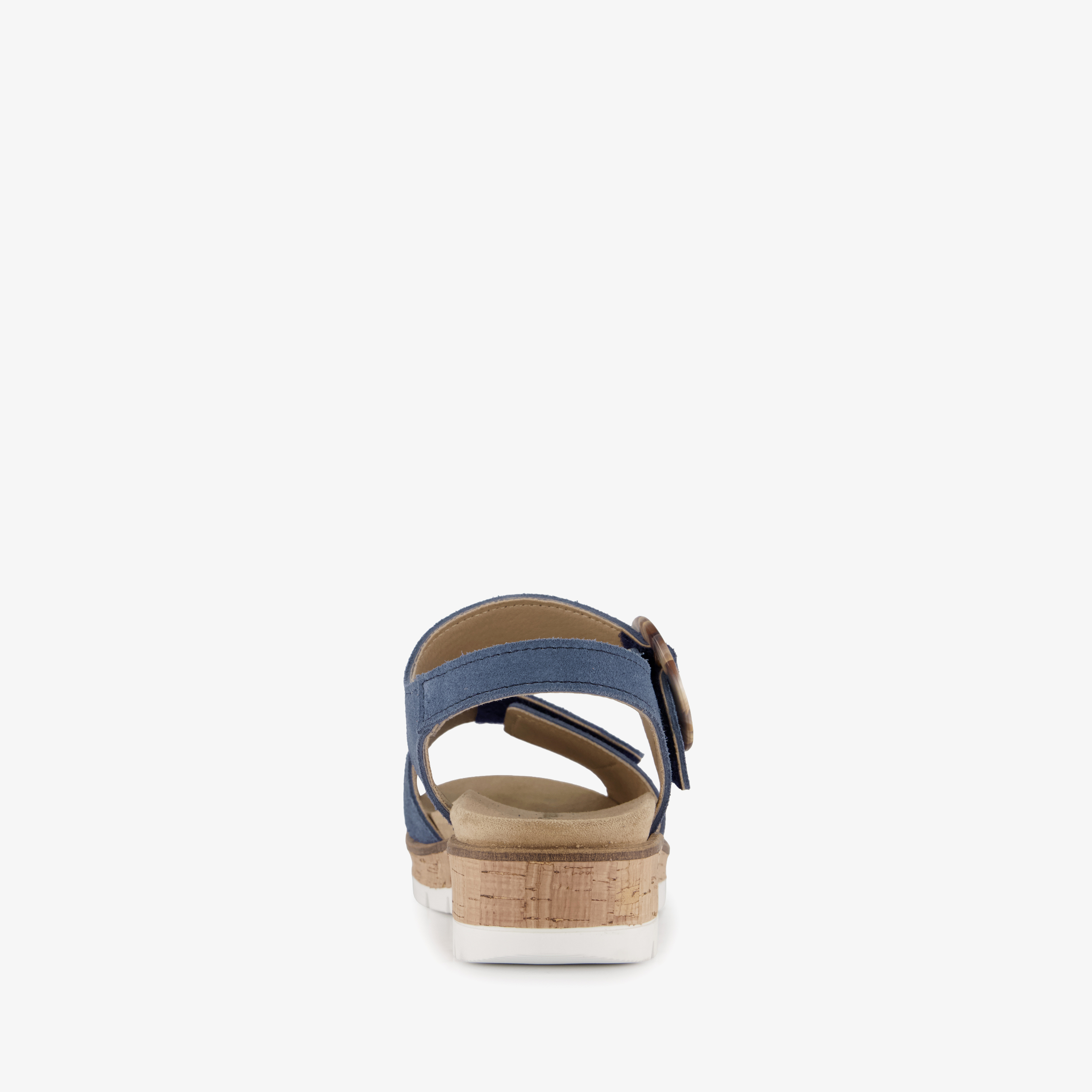 Hush Puppies leren dames sandalen denim blauw – foto 2