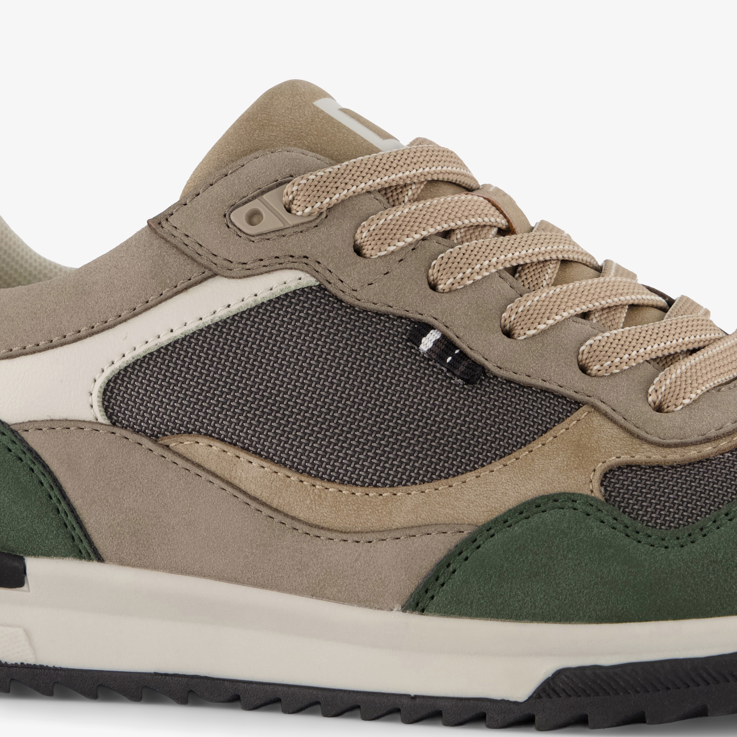 Blue Box heren sneakers groen beige – foto 5