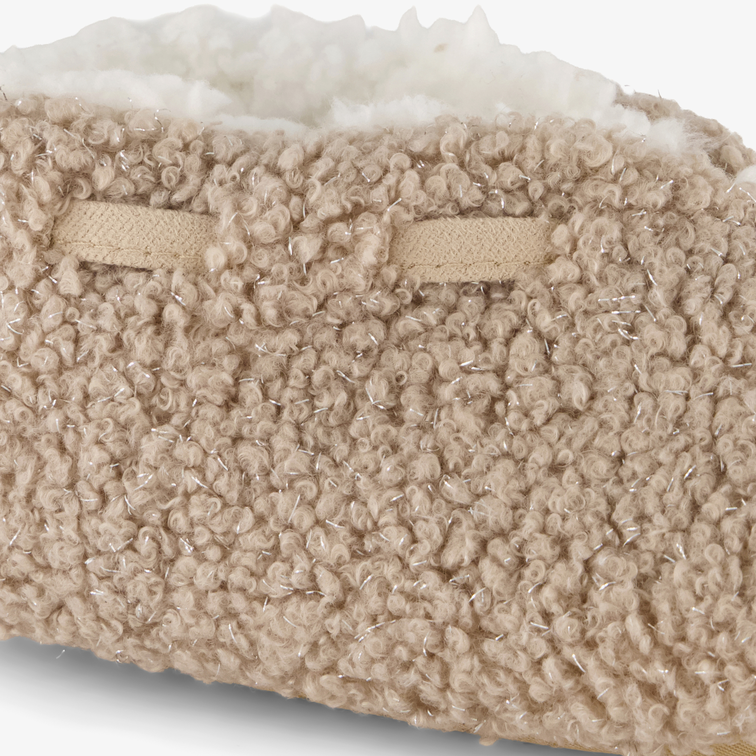 Thu!s gevoerde dames teddy sloffen beige – foto 5
