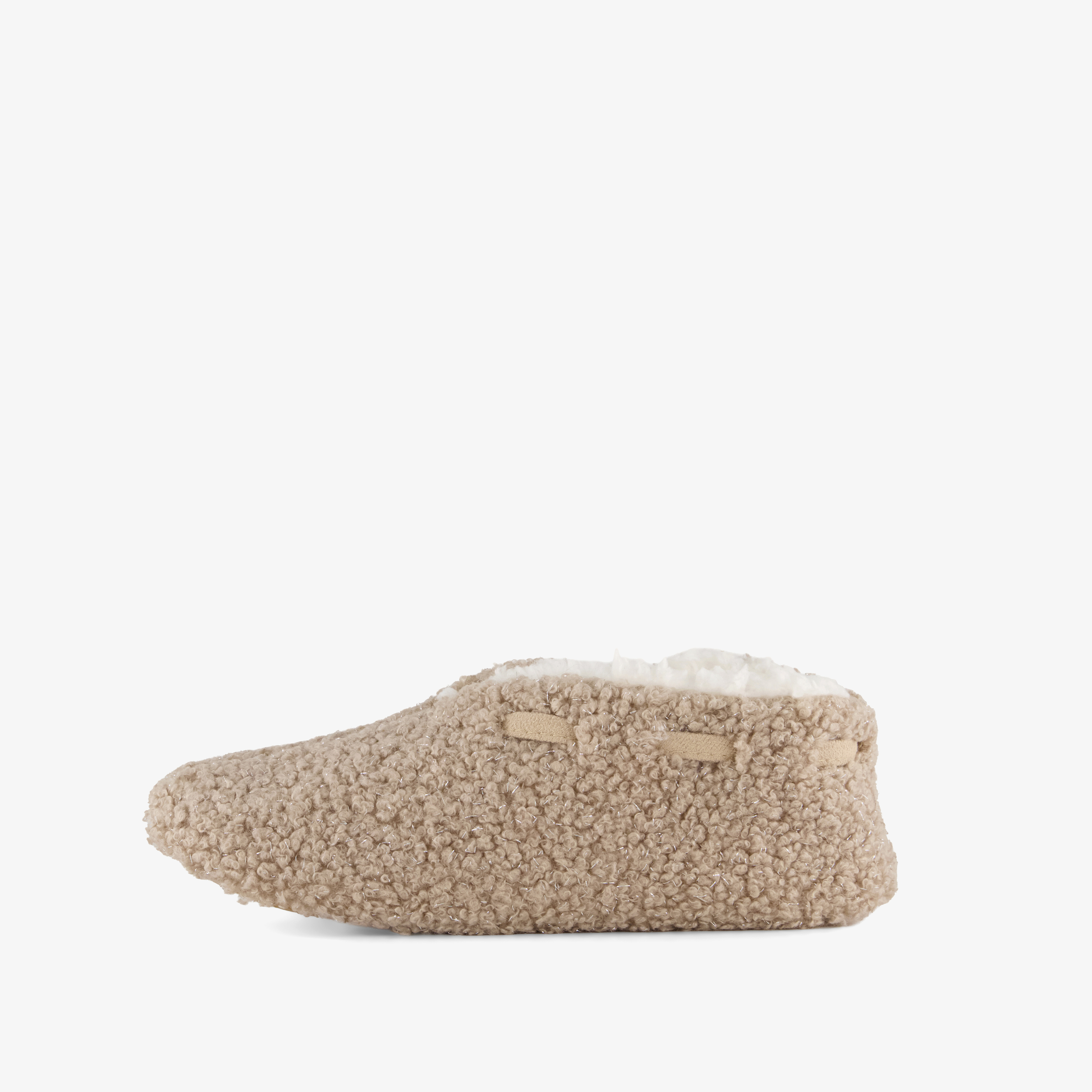 Thu!s gesloten teddy sloffen voor dames - beige