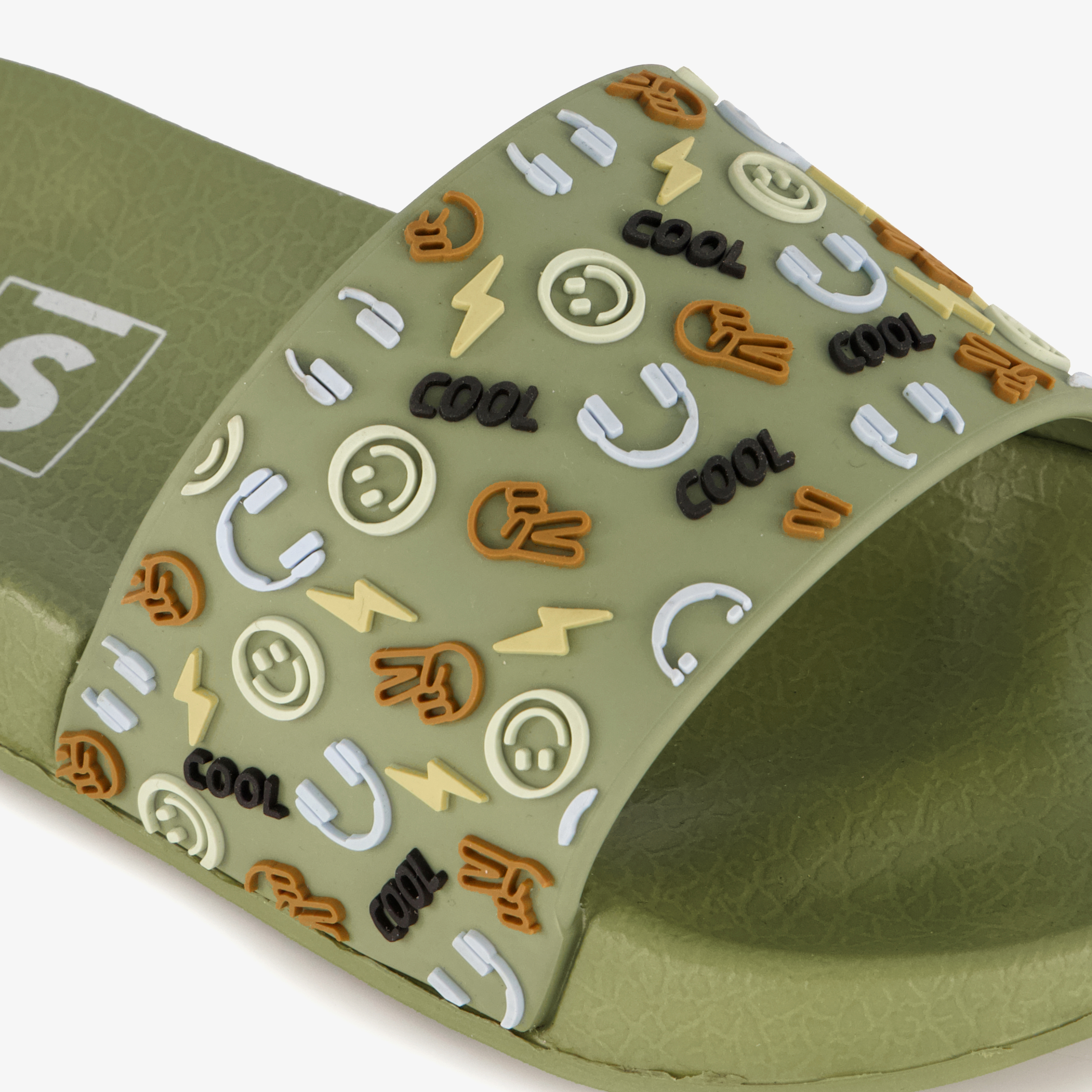 Kinder badslippers met game icoontjes groen meisjes – foto 5