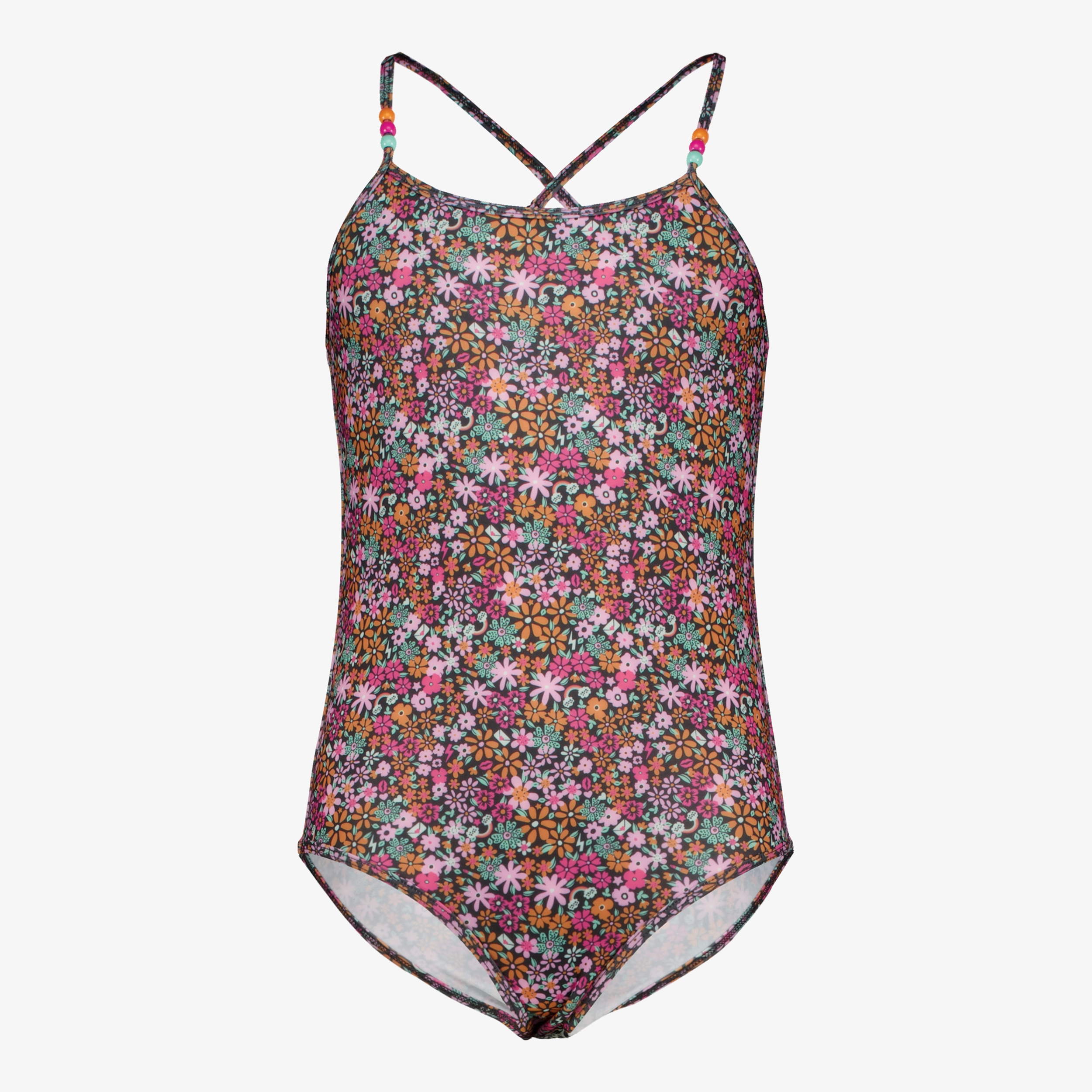 Osaga meisjes badpak met bloemenprint