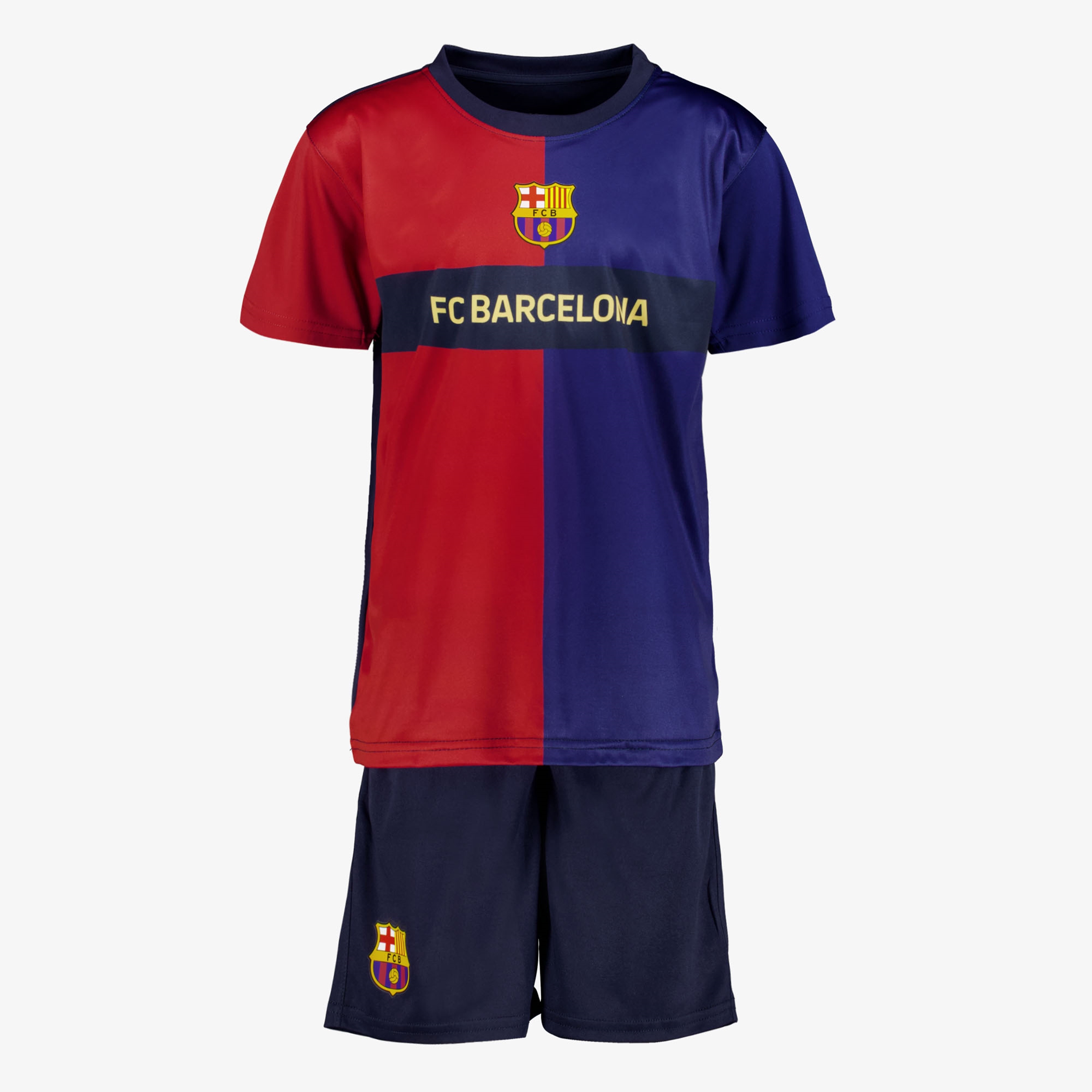 FC Barcelona kinder sport set blauw rood