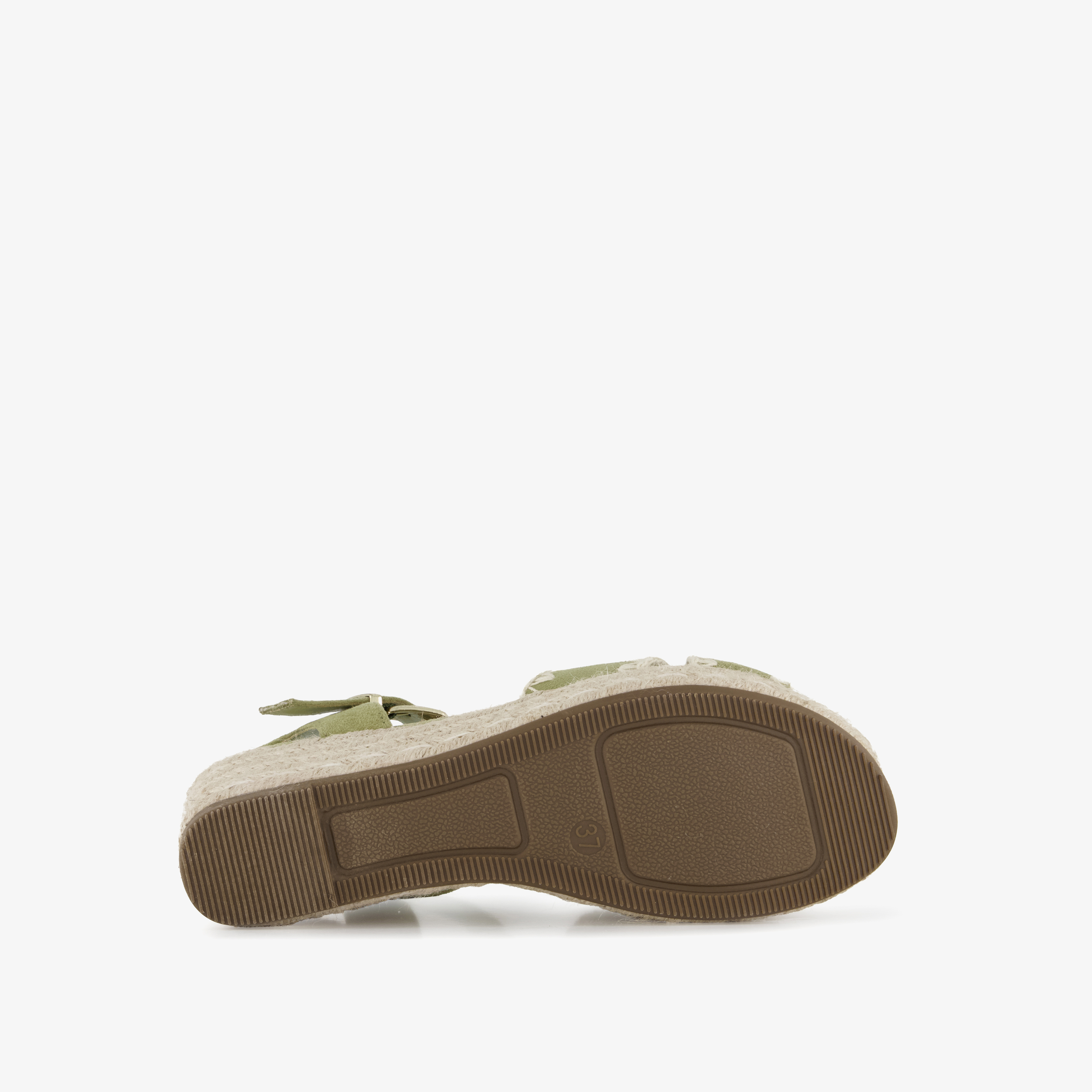 Blue Box dames espadrilles met sleehak groen sandalen – foto 3