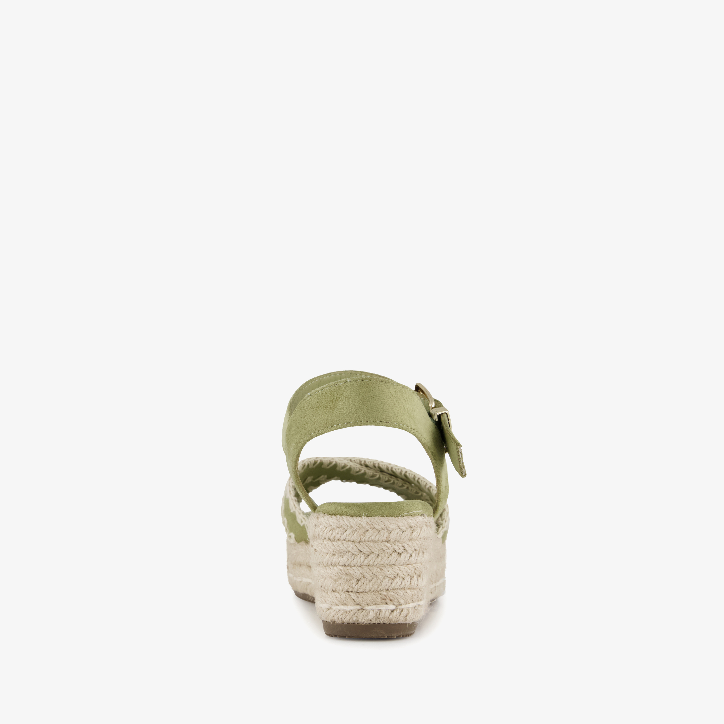 Blue Box dames espadrilles met sleehak groen sandalen – foto 2