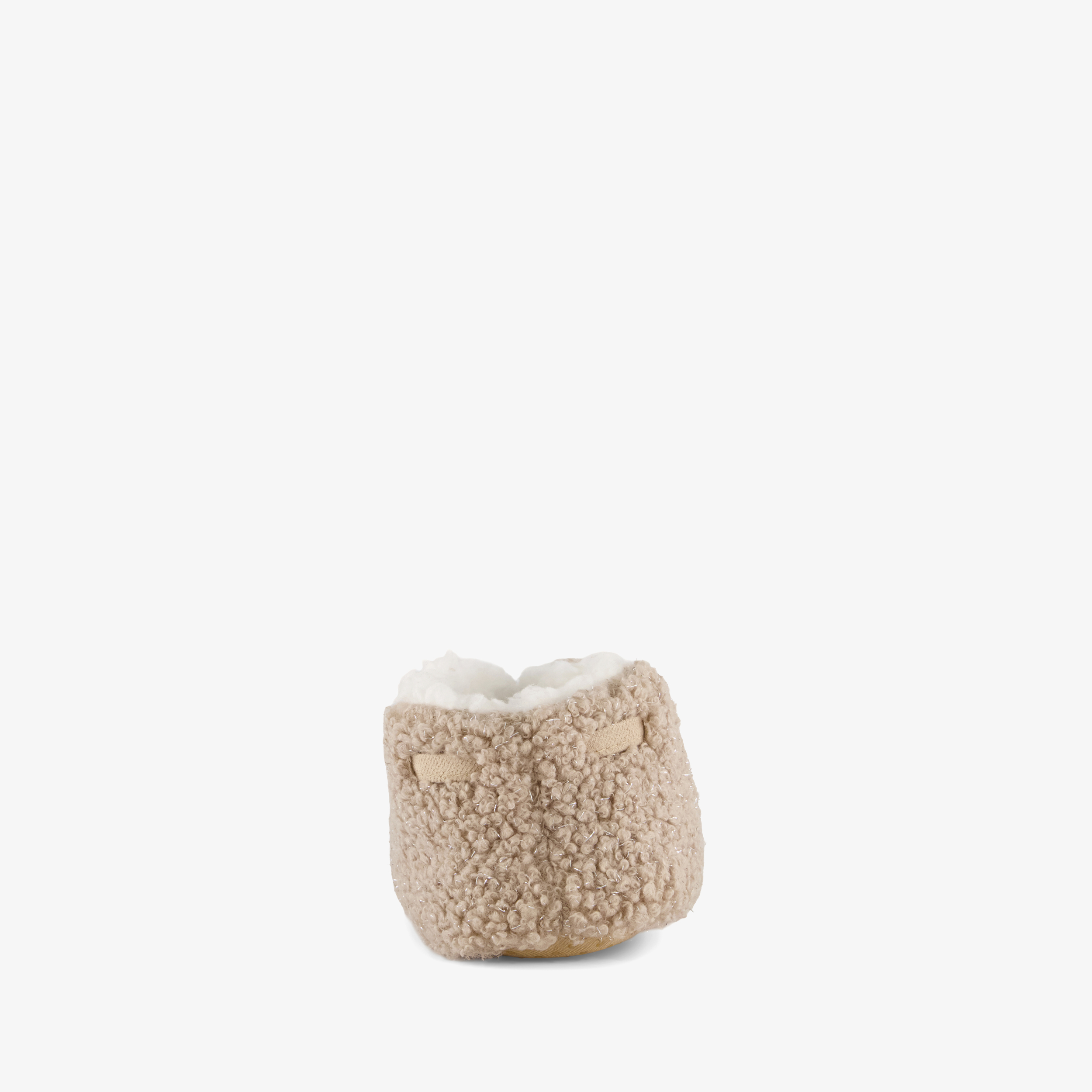 Thu!s gevoerde dames teddy sloffen beige – foto 2