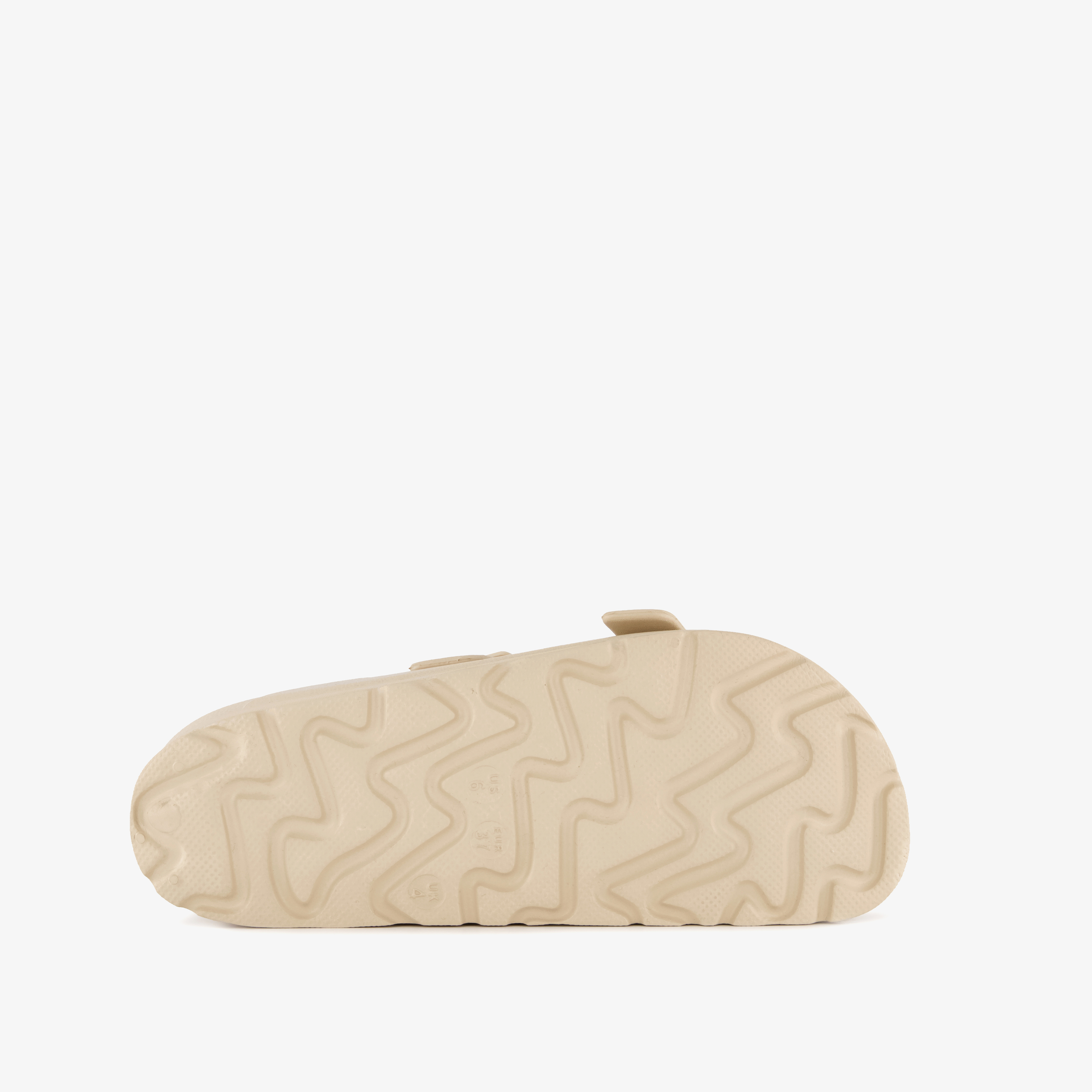 Dames badslippers met gesp beige – foto 3