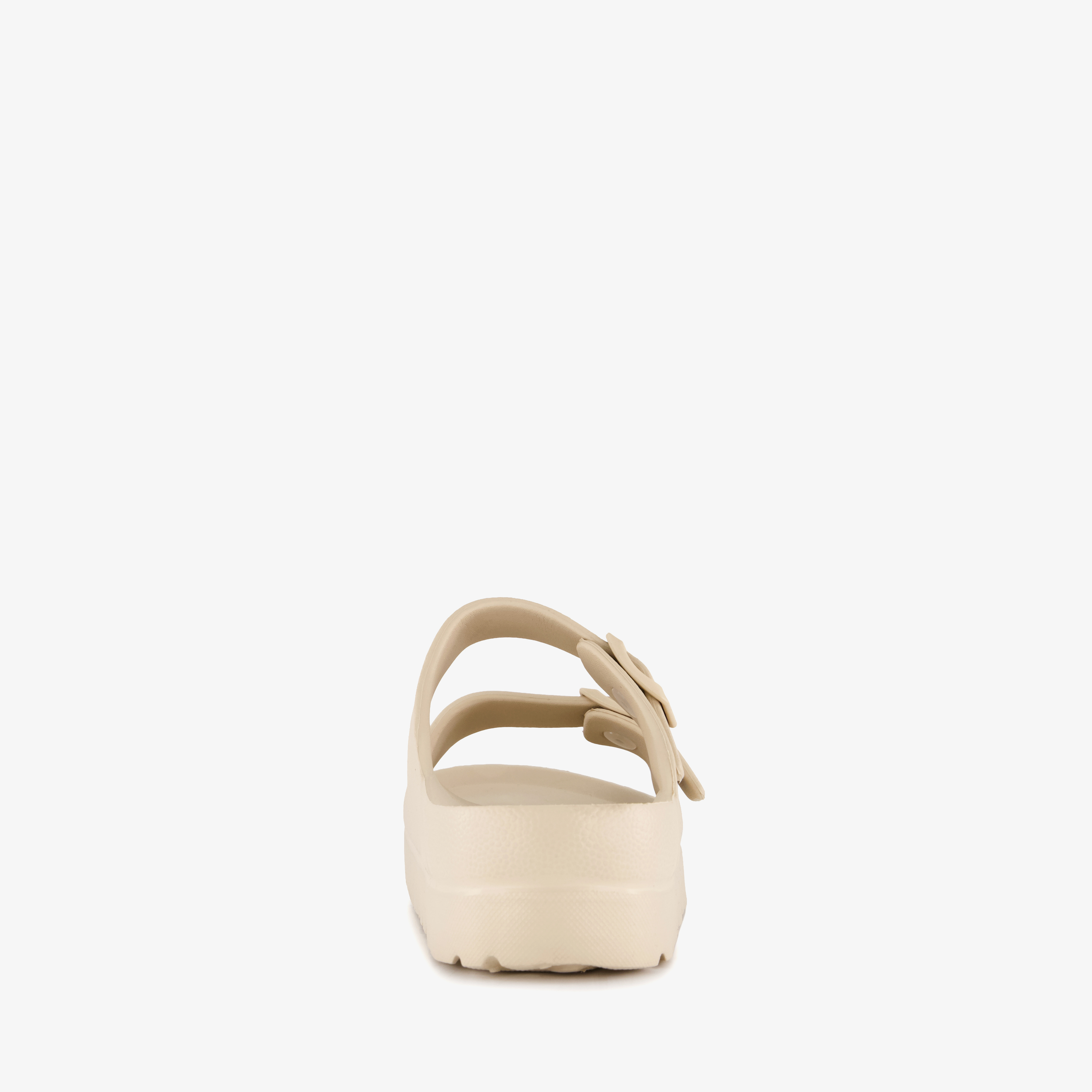Dames badslippers met gesp beige – foto 2