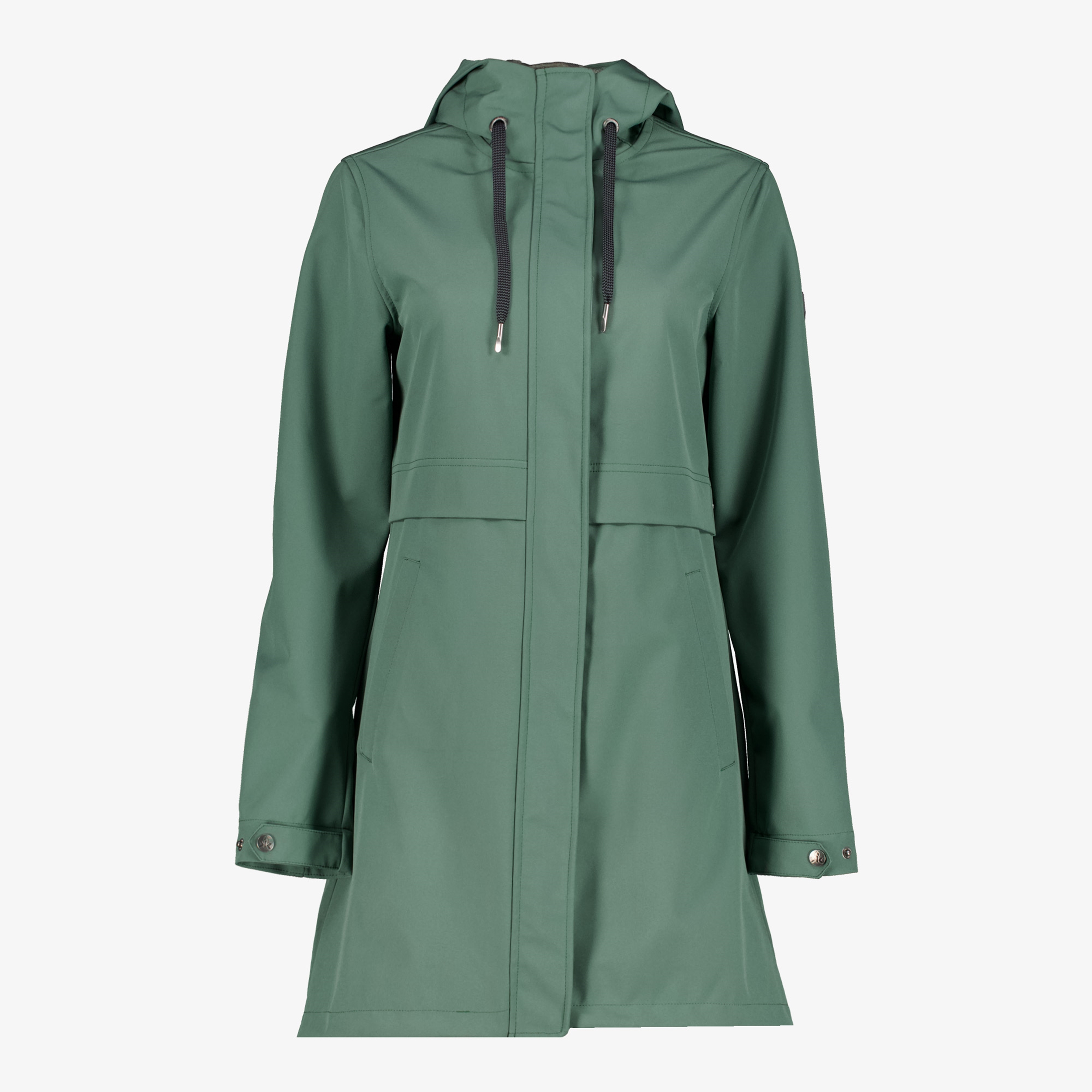 Kjelvik dames softshell parka jas groen