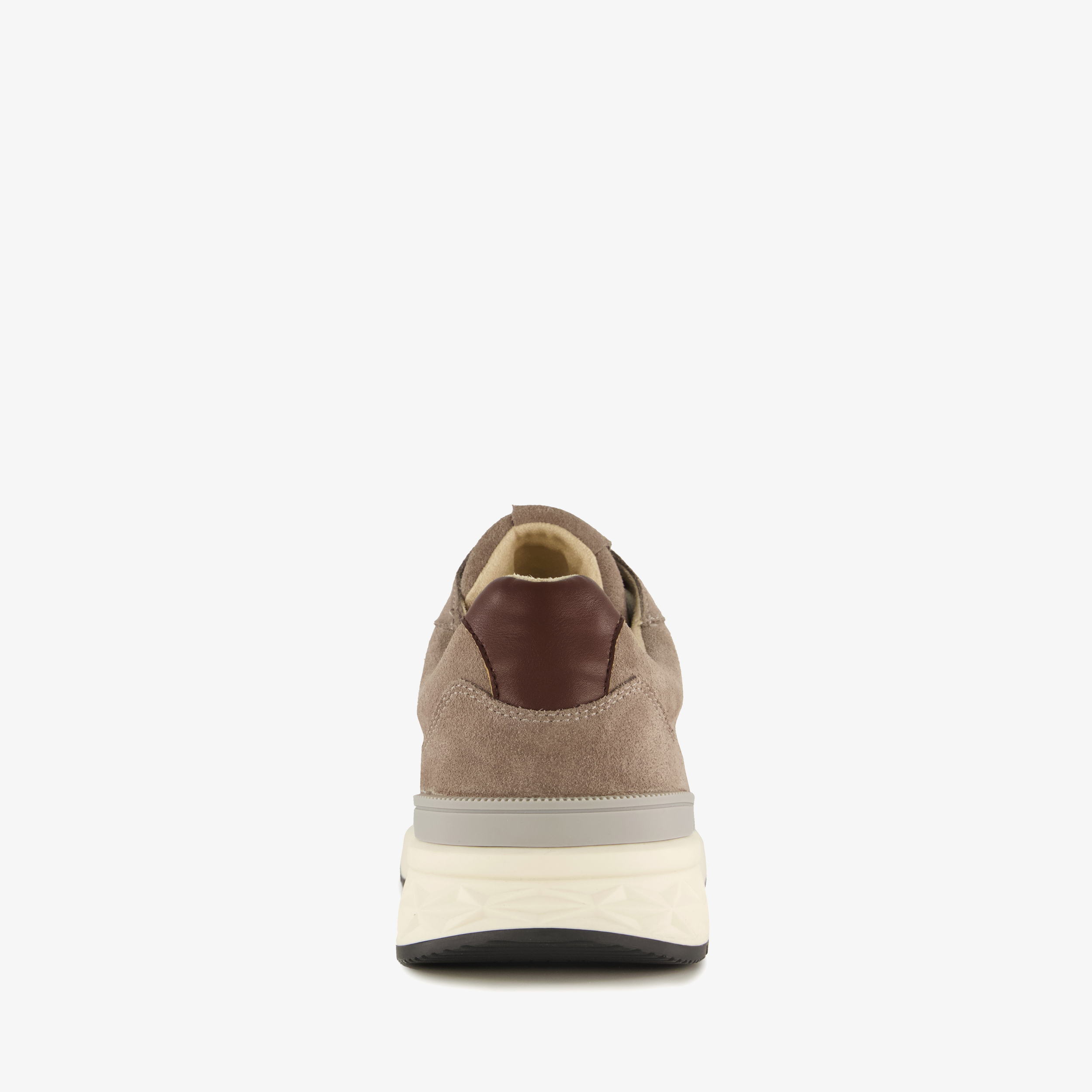 Van Beers suède heren sneakers taupe – foto 2
