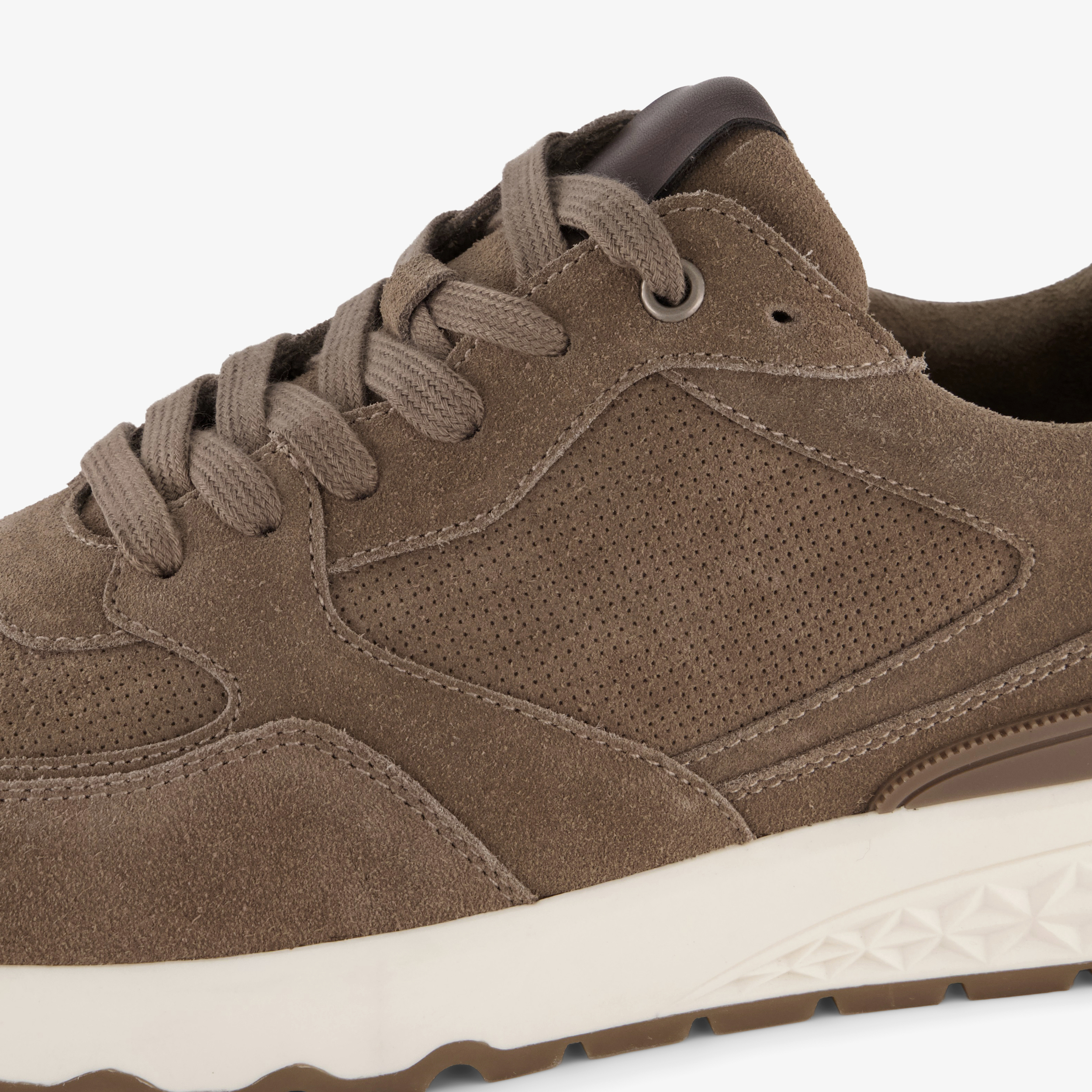 Van Beers suède heren sneakers bruin – foto 5