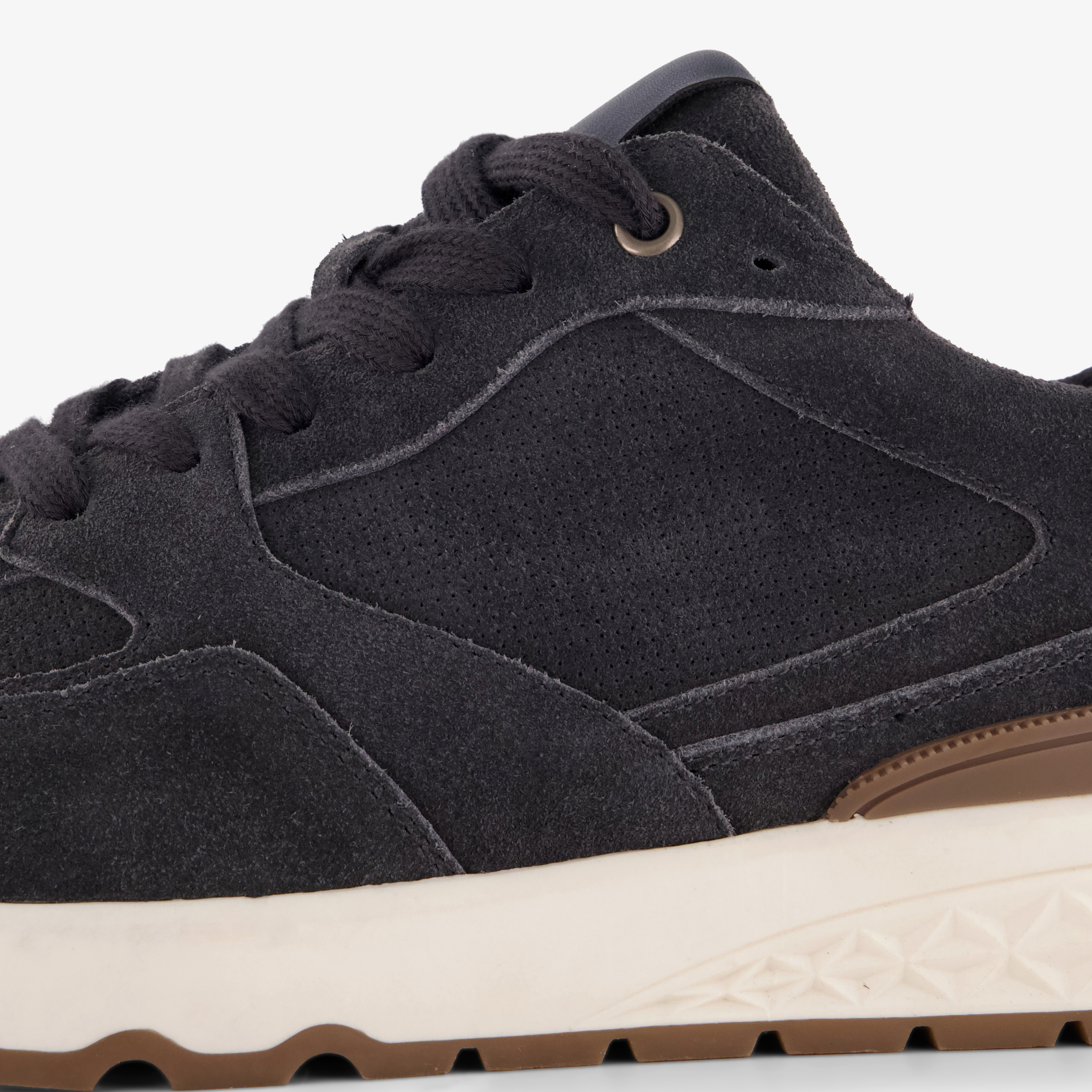 Van Beers suède heren sneakers donkerblauw – foto 5