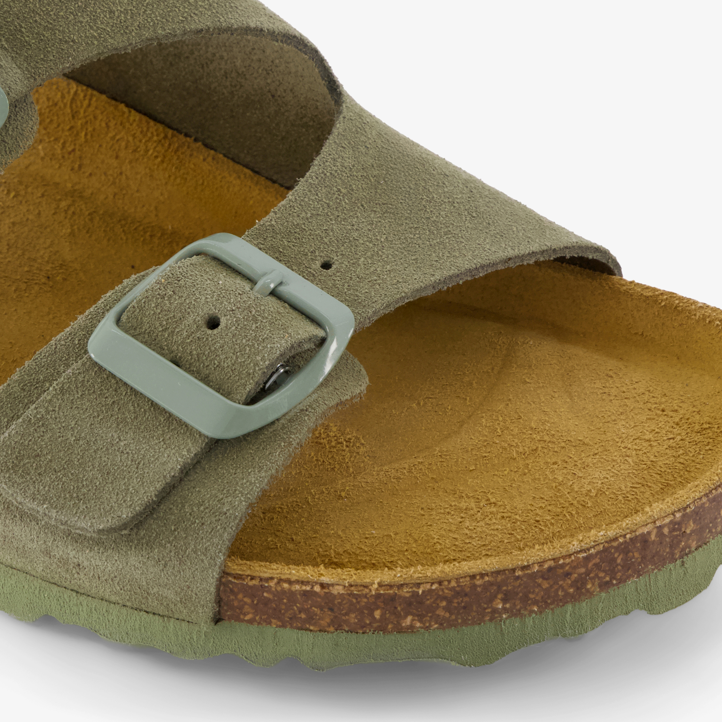 Hush Puppies suède dames bio slippers groen – foto 5