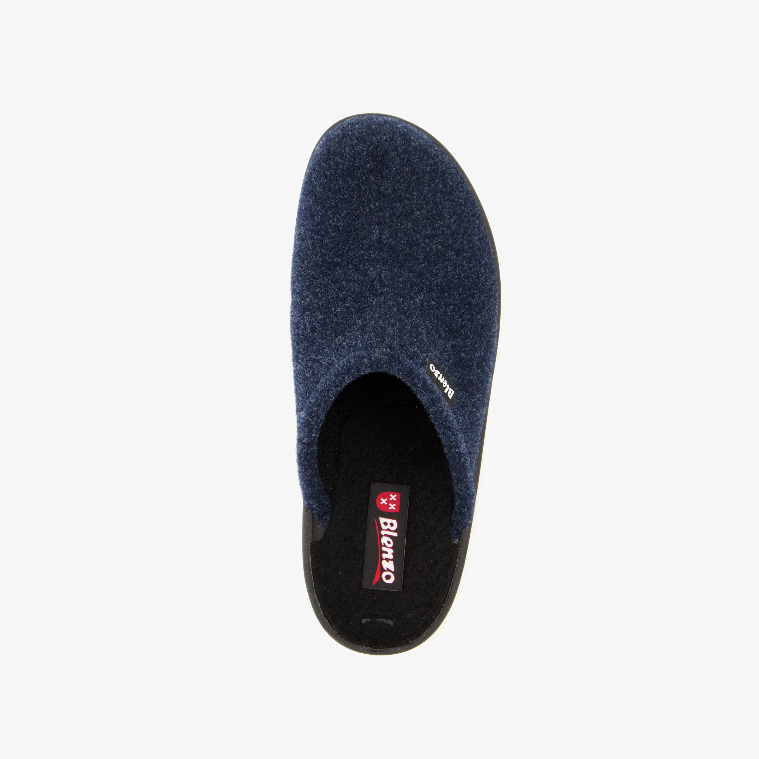 Blenzo dames instap pantoffels blauw muilen – foto 4