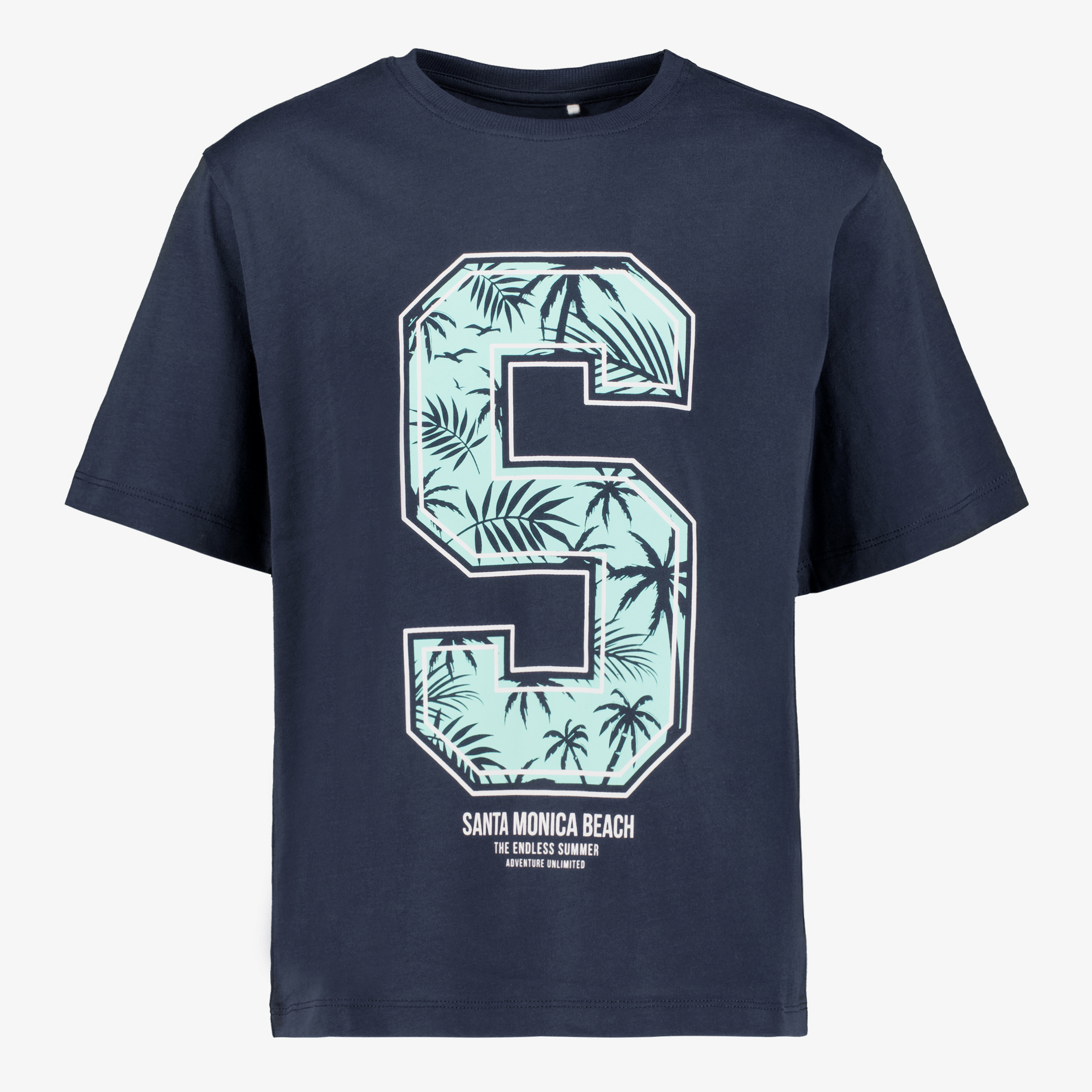Name It jongens T-shirt blauw met opdruk